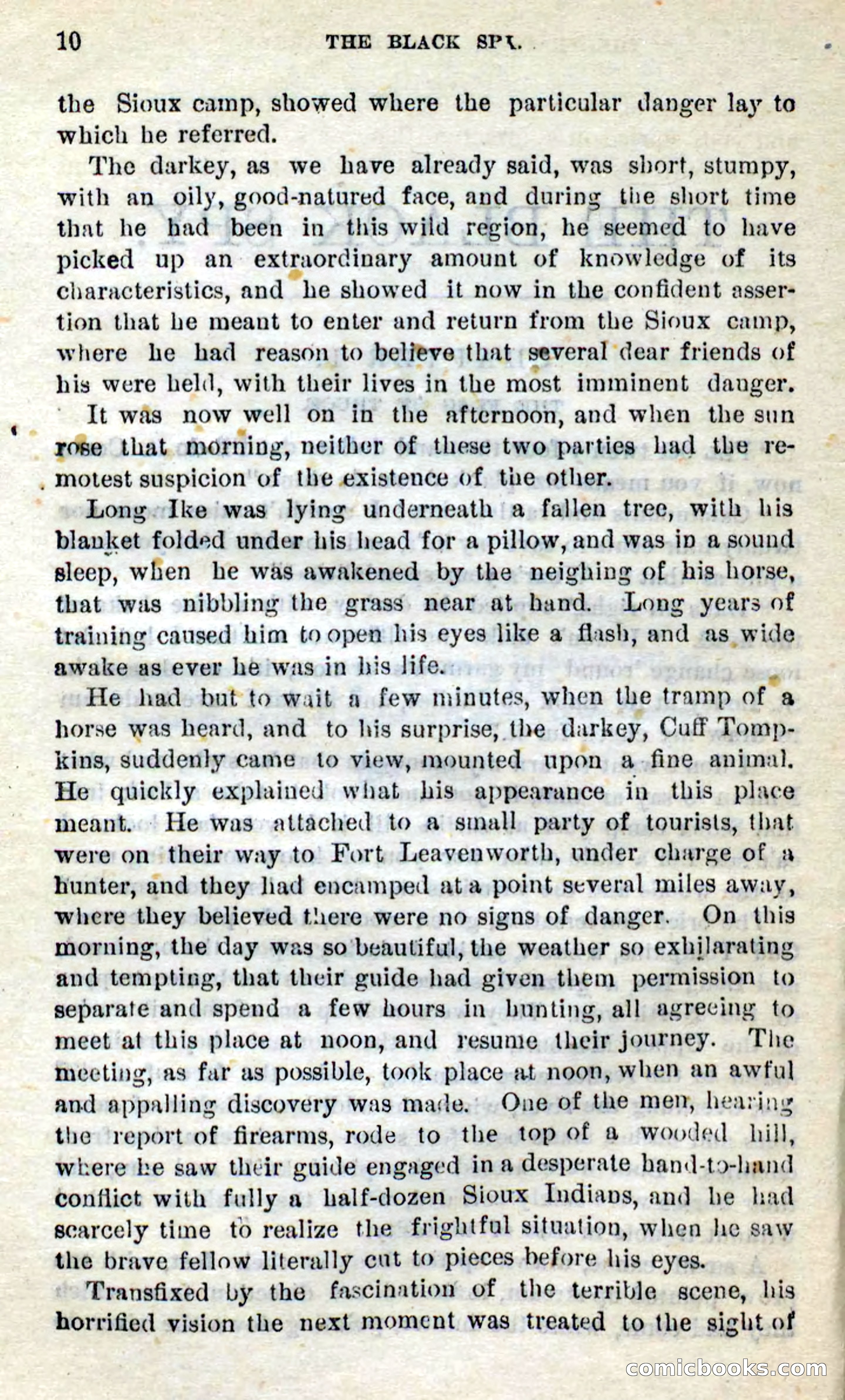 Beadle's Dime Novels No. 281: The Black Spy — page 6 of 100