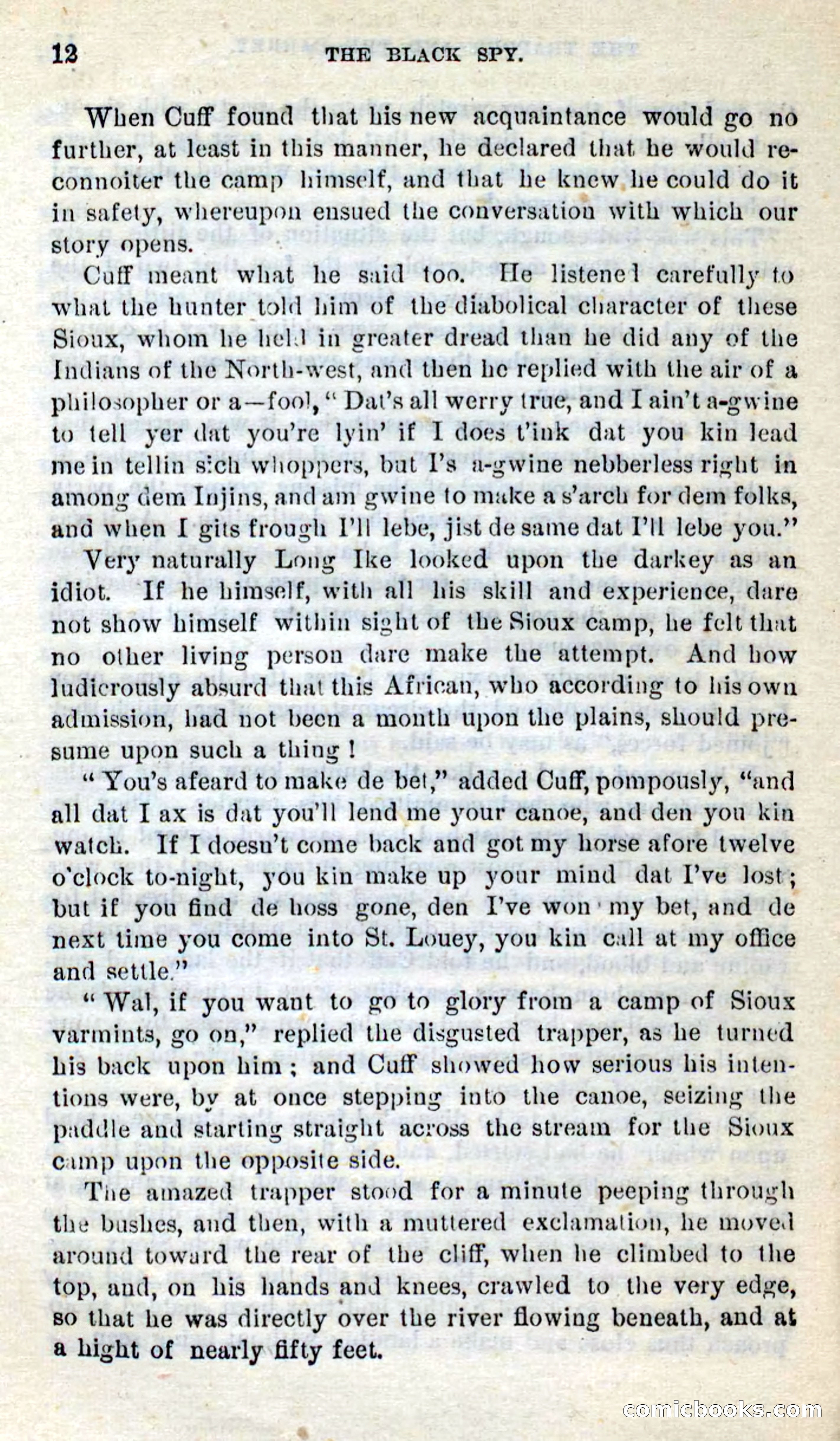 Beadle's Dime Novels No. 281: The Black Spy — page 8 of 100