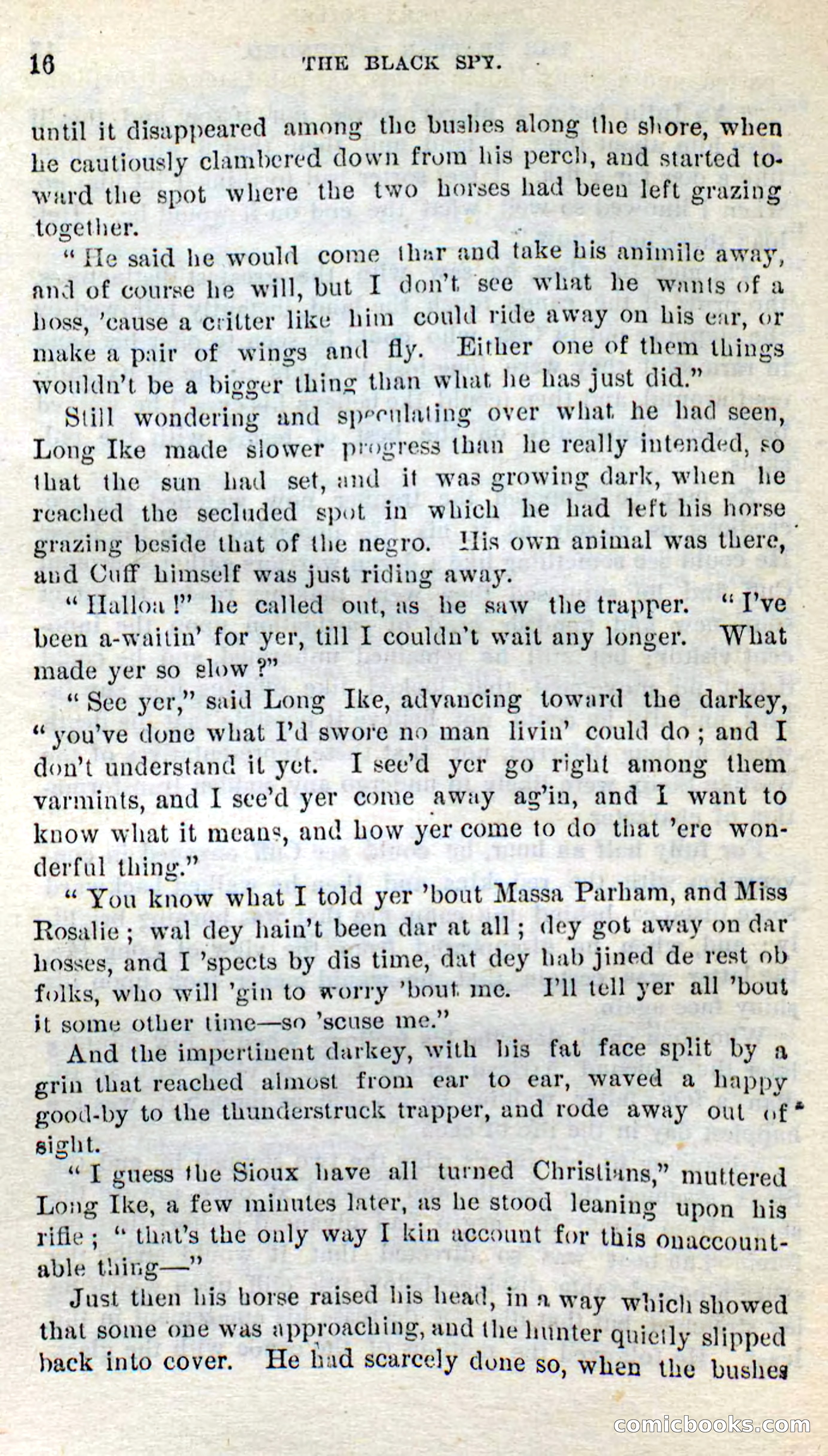 Beadle's Dime Novels No. 281: The Black Spy — page 12 of 100