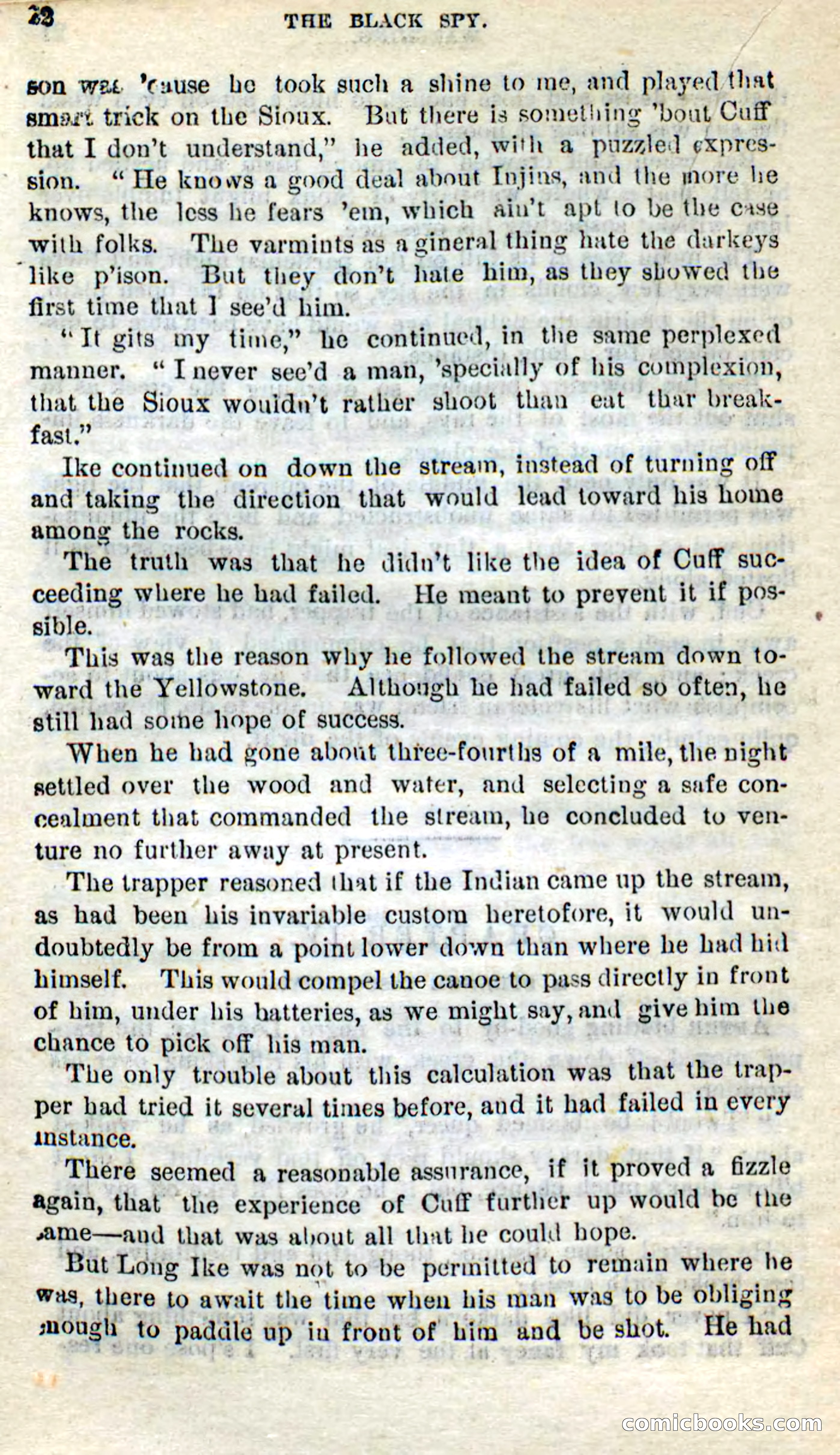Beadle's Dime Novels No. 281: The Black Spy — page 18 of 100