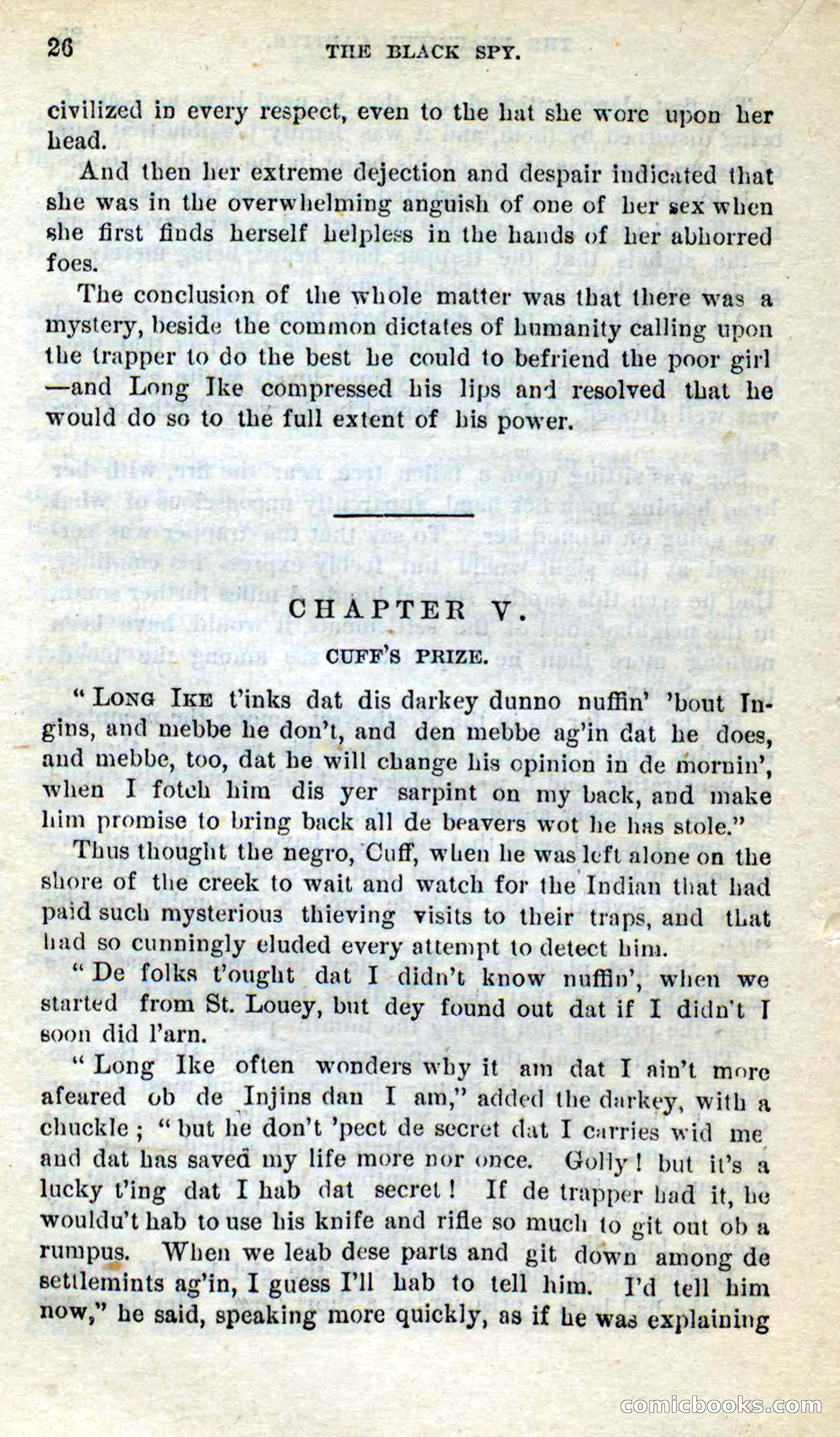 Beadle's Dime Novels No. 281: The Black Spy — page 22 of 100