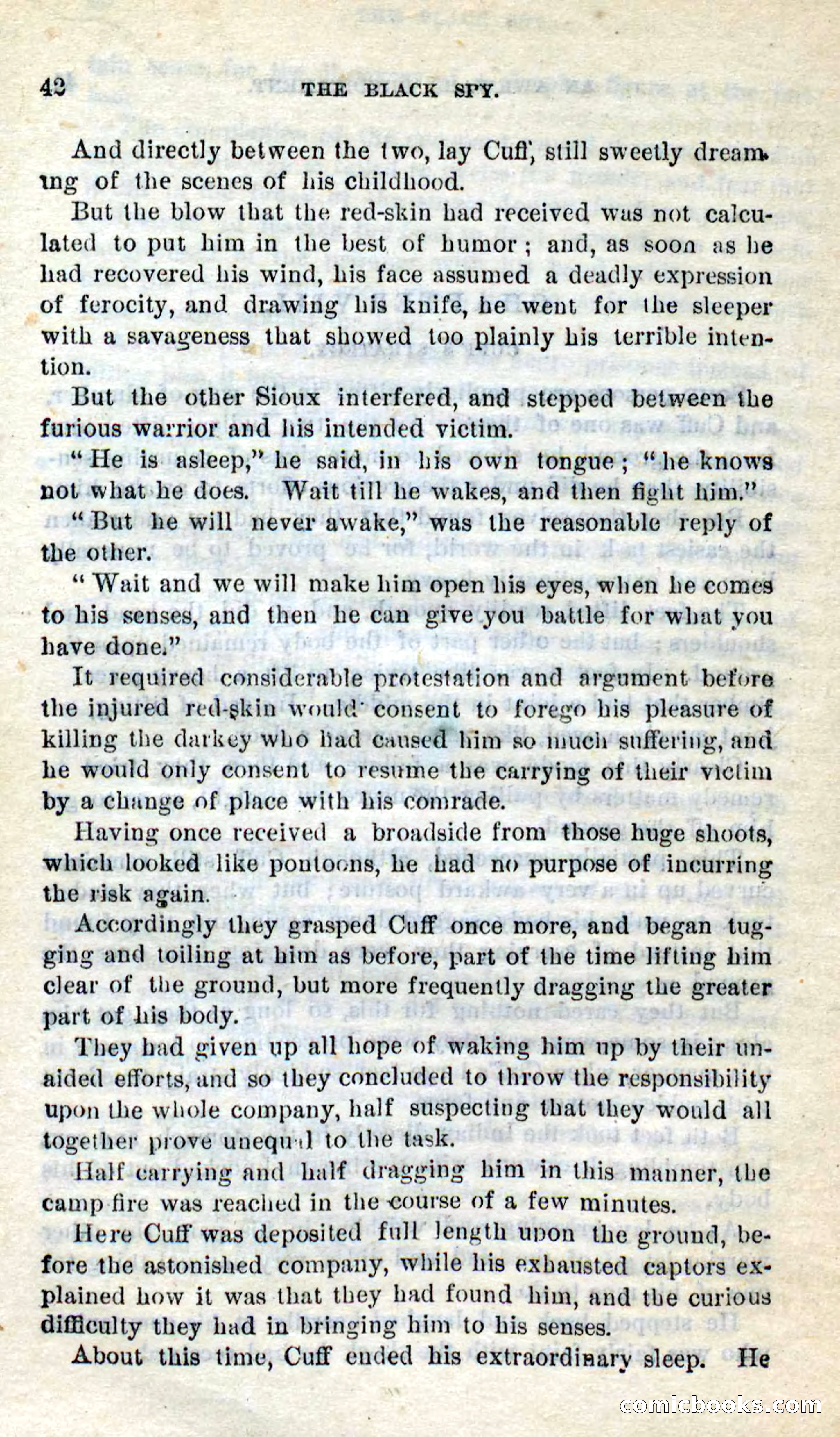 Beadle's Dime Novels No. 281: The Black Spy — page 38 of 100
