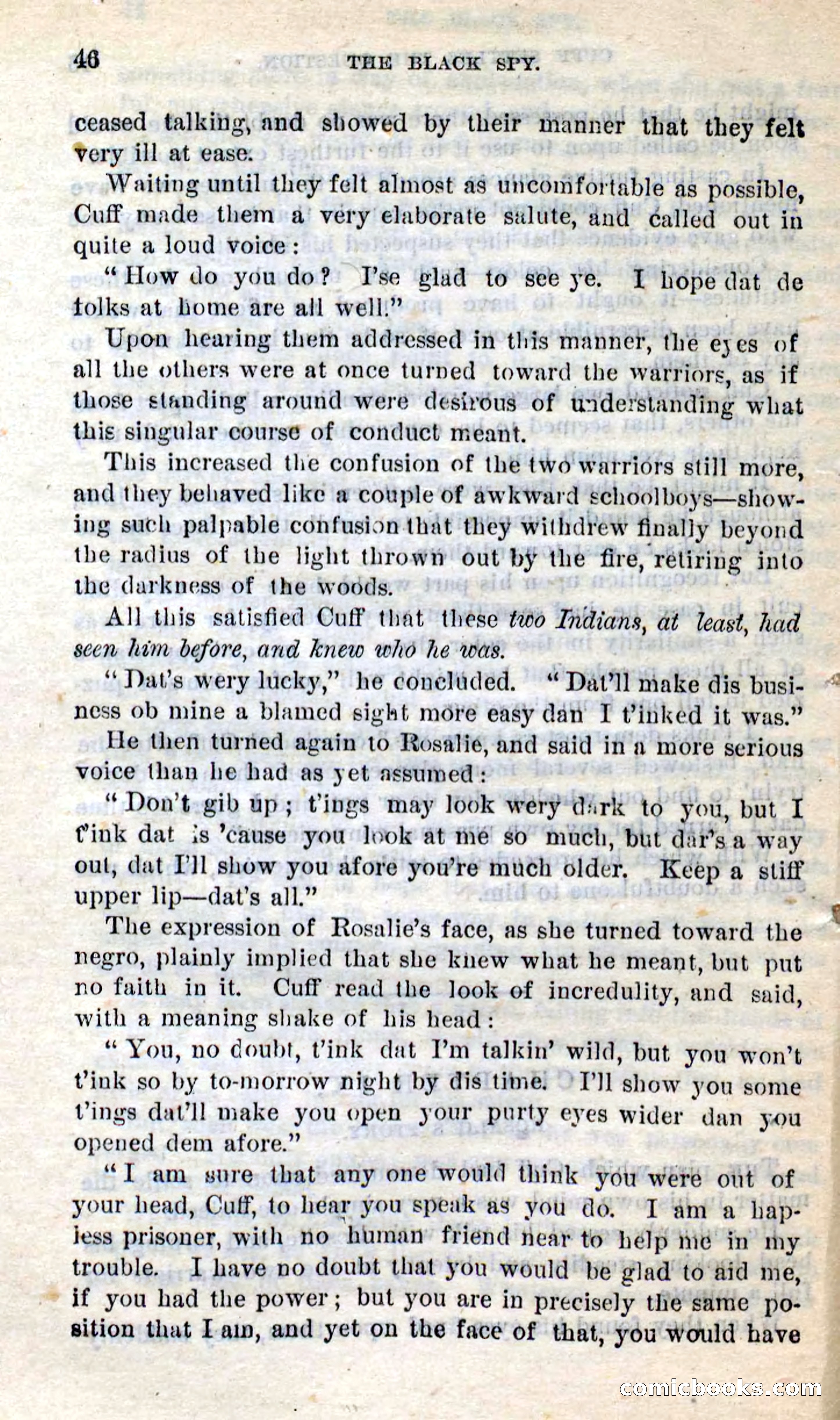 Beadle's Dime Novels No. 281: The Black Spy — page 42 of 100