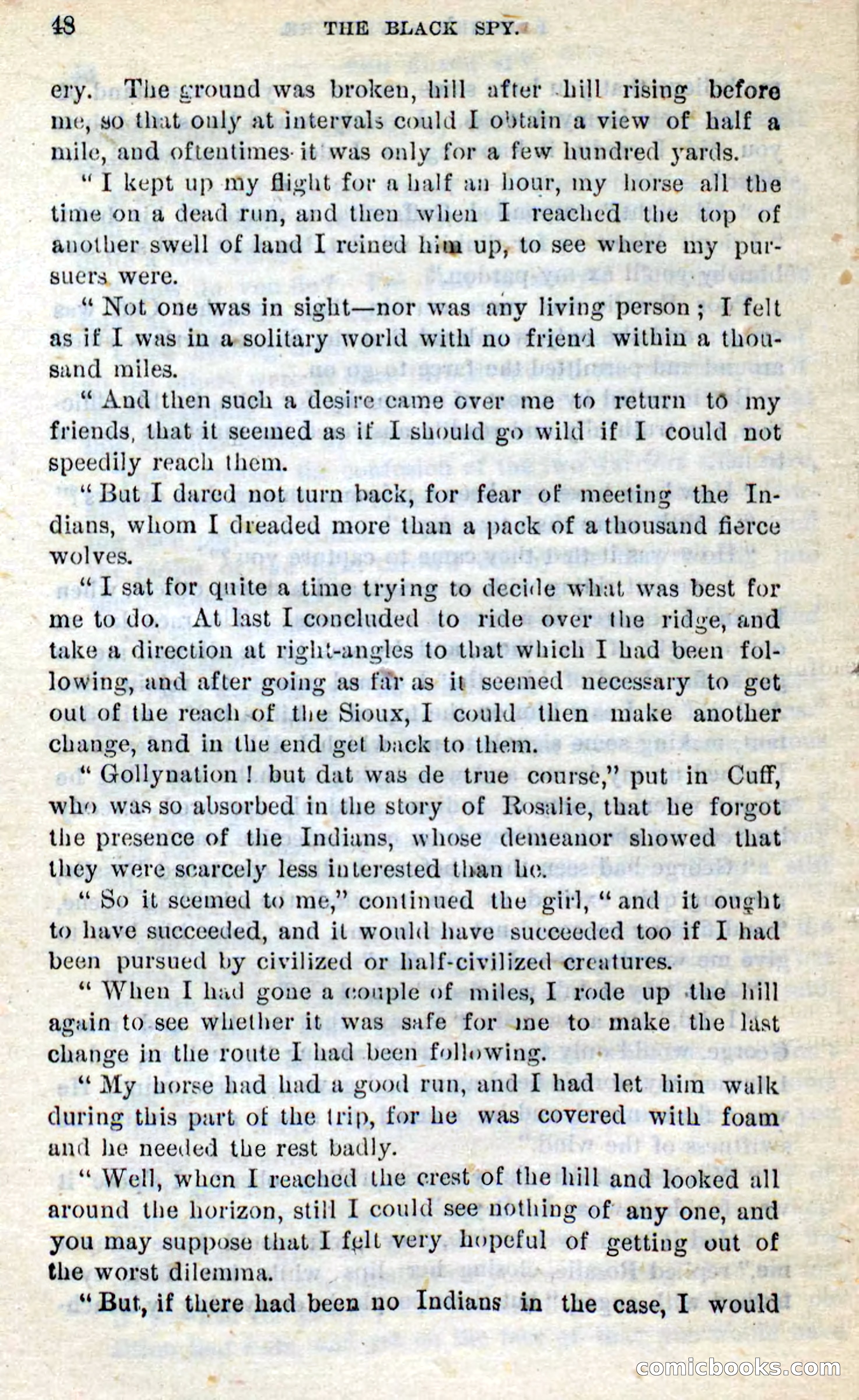Beadle's Dime Novels No. 281: The Black Spy — page 44 of 100