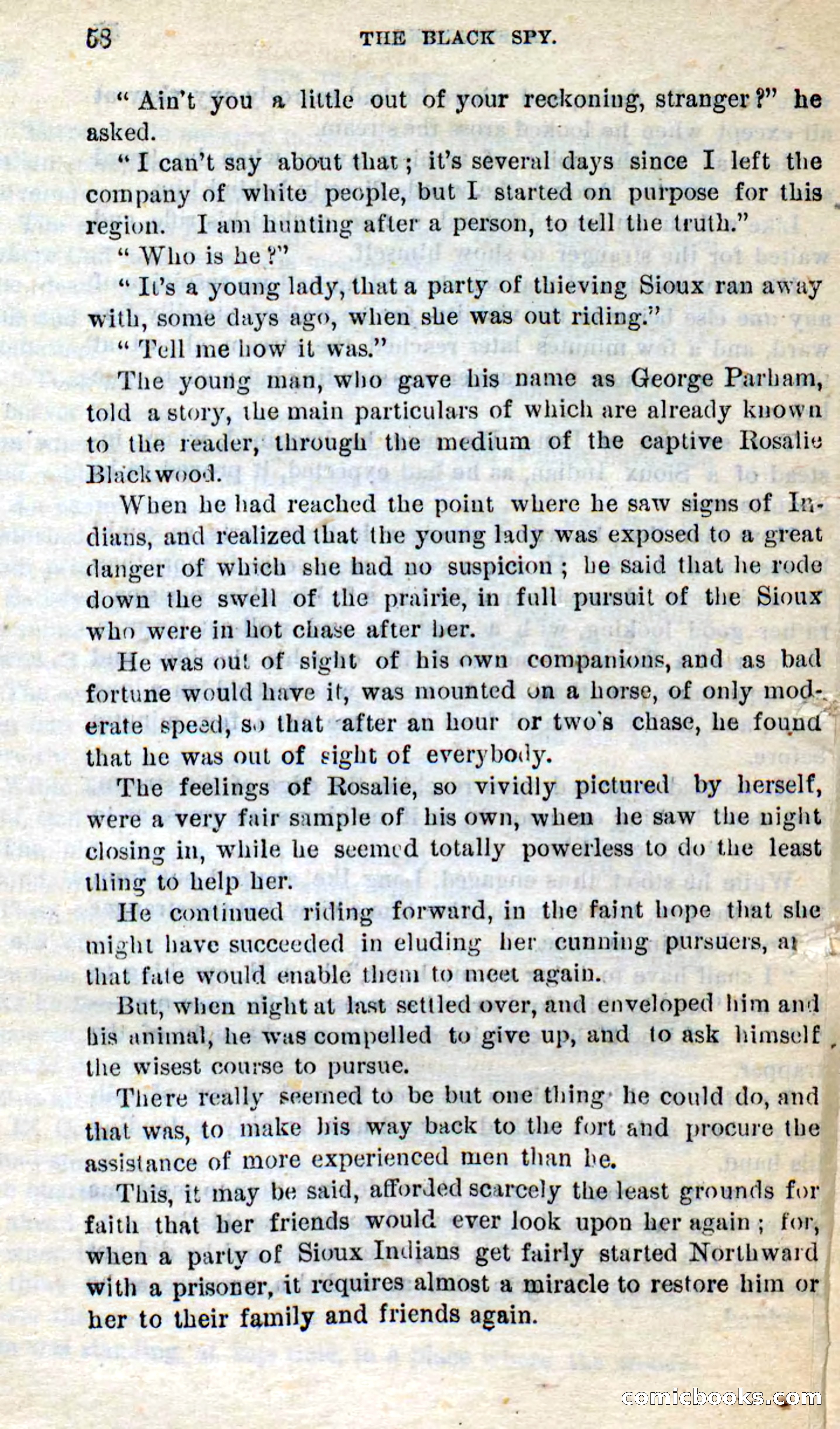 Beadle's Dime Novels No. 281: The Black Spy — page 54 of 100