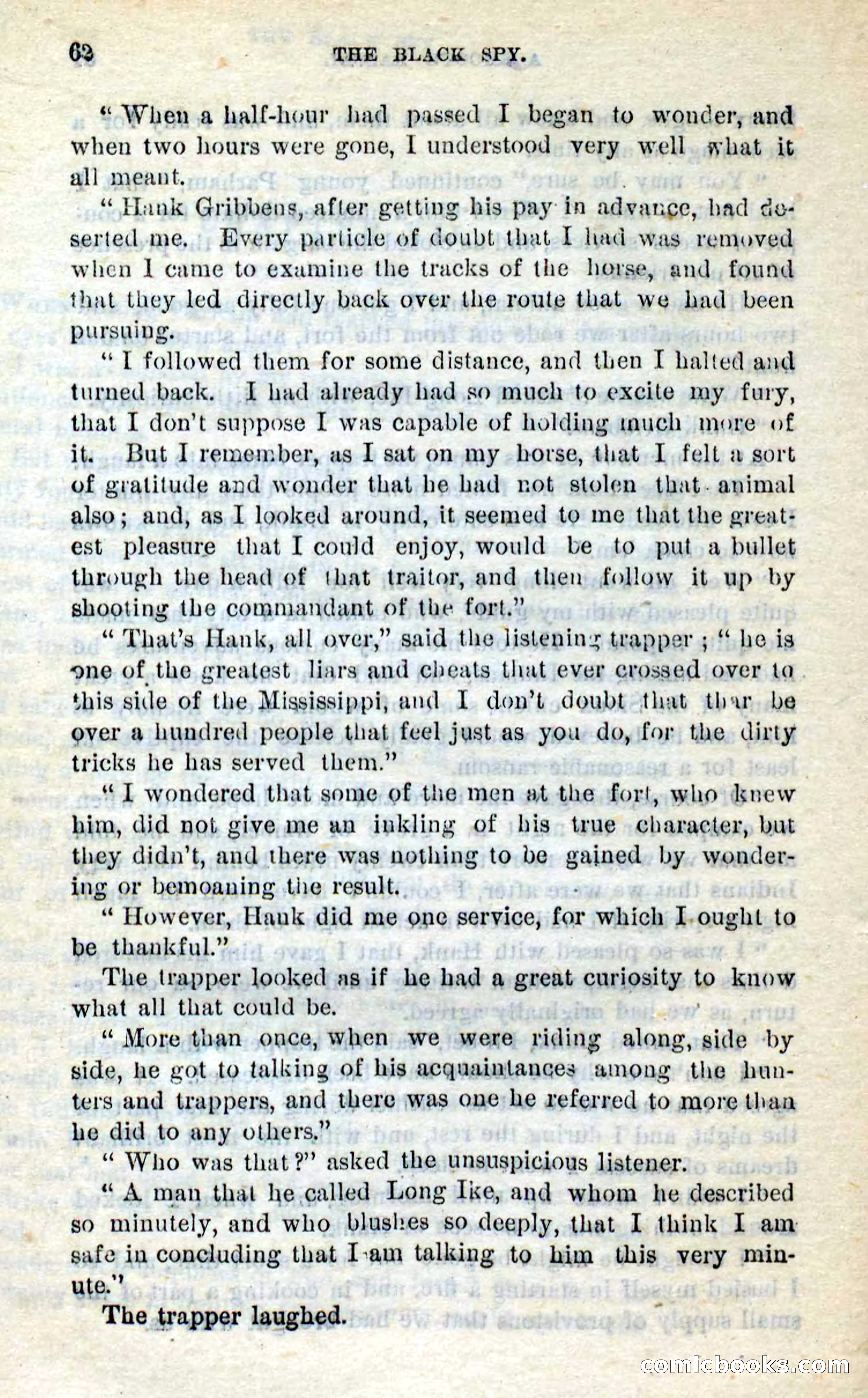 Beadle's Dime Novels No. 281: The Black Spy — page 58 of 100