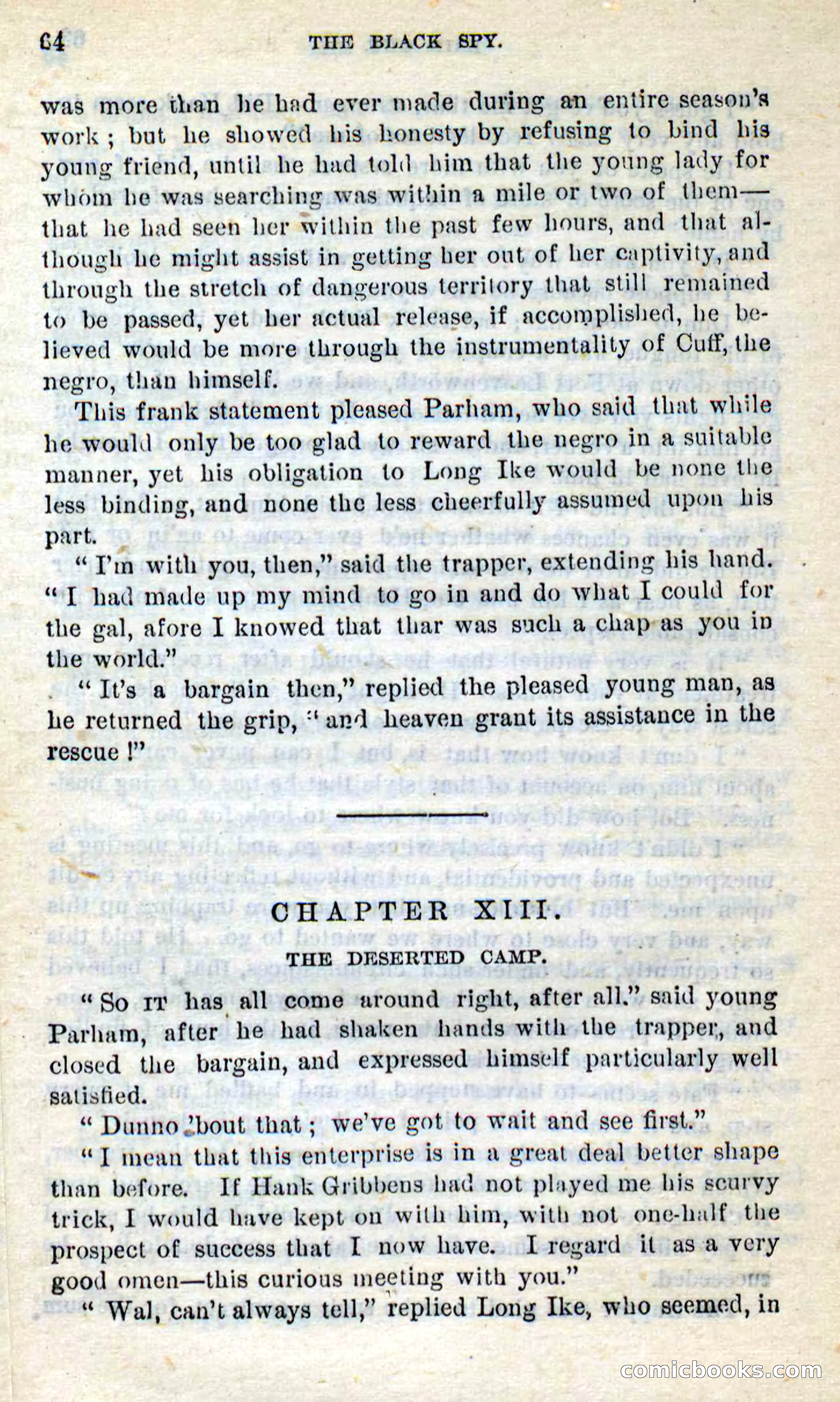 Beadle's Dime Novels No. 281: The Black Spy — page 60 of 100