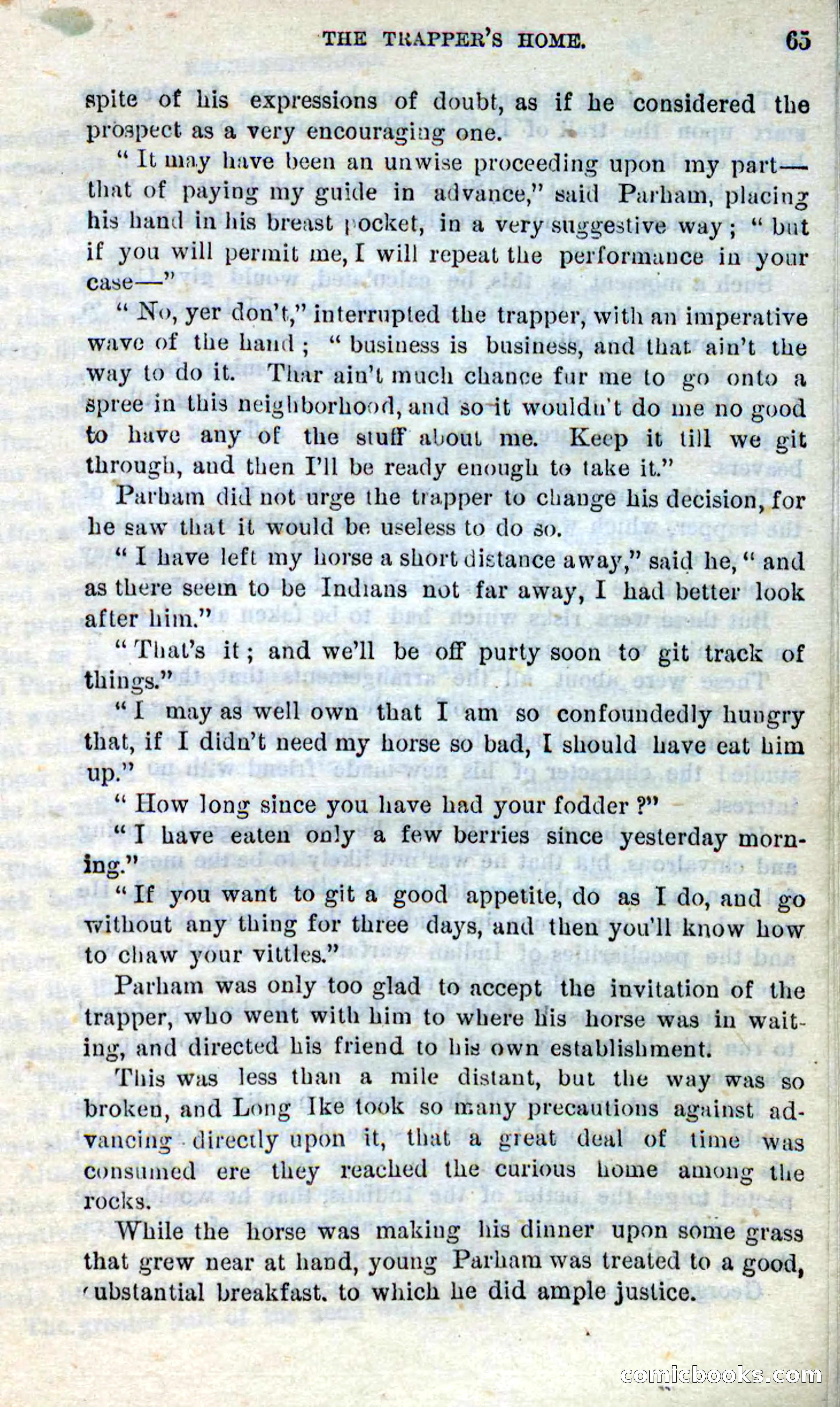 Beadle's Dime Novels No. 281: The Black Spy — page 61 of 100