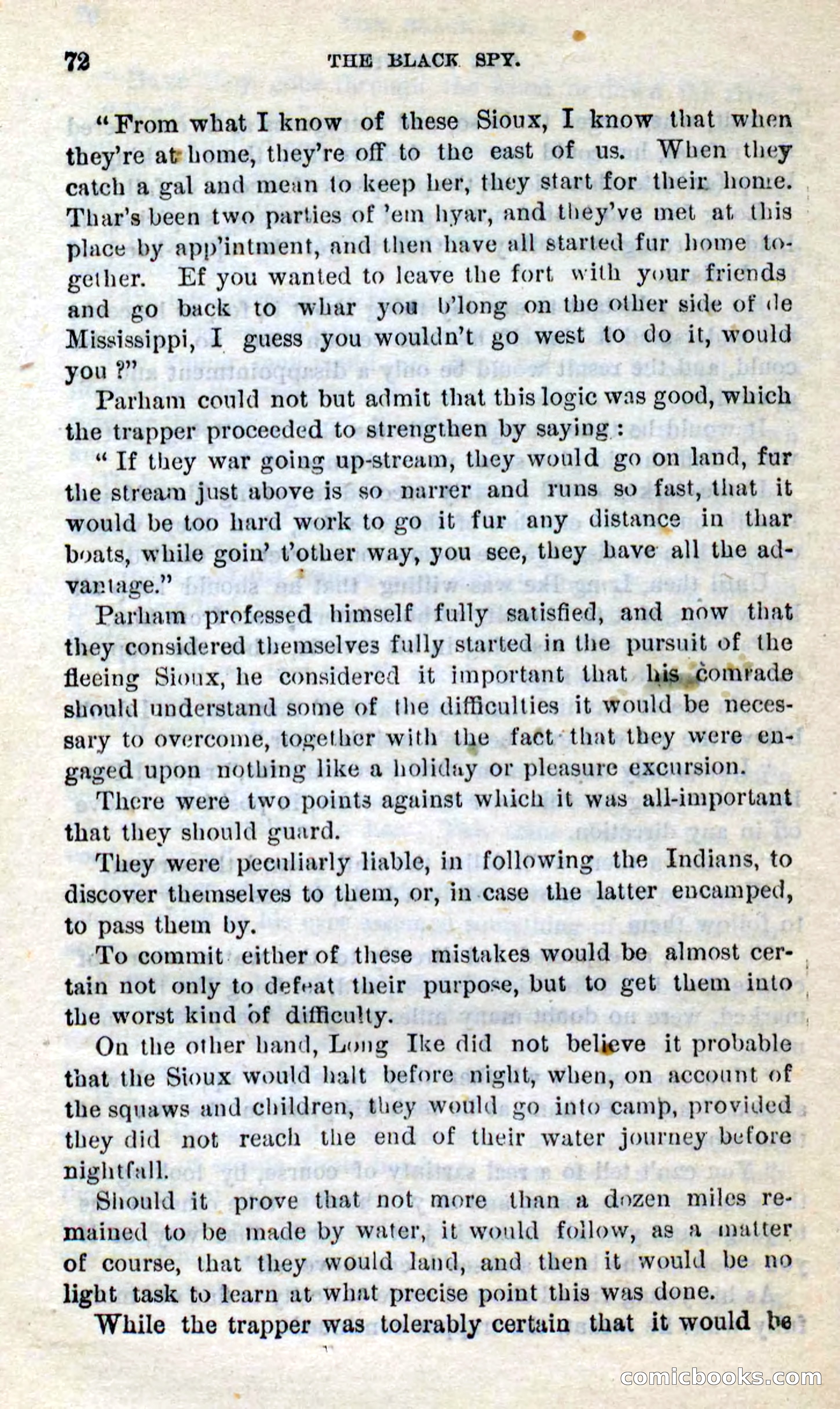 Beadle's Dime Novels No. 281: The Black Spy — page 68 of 100