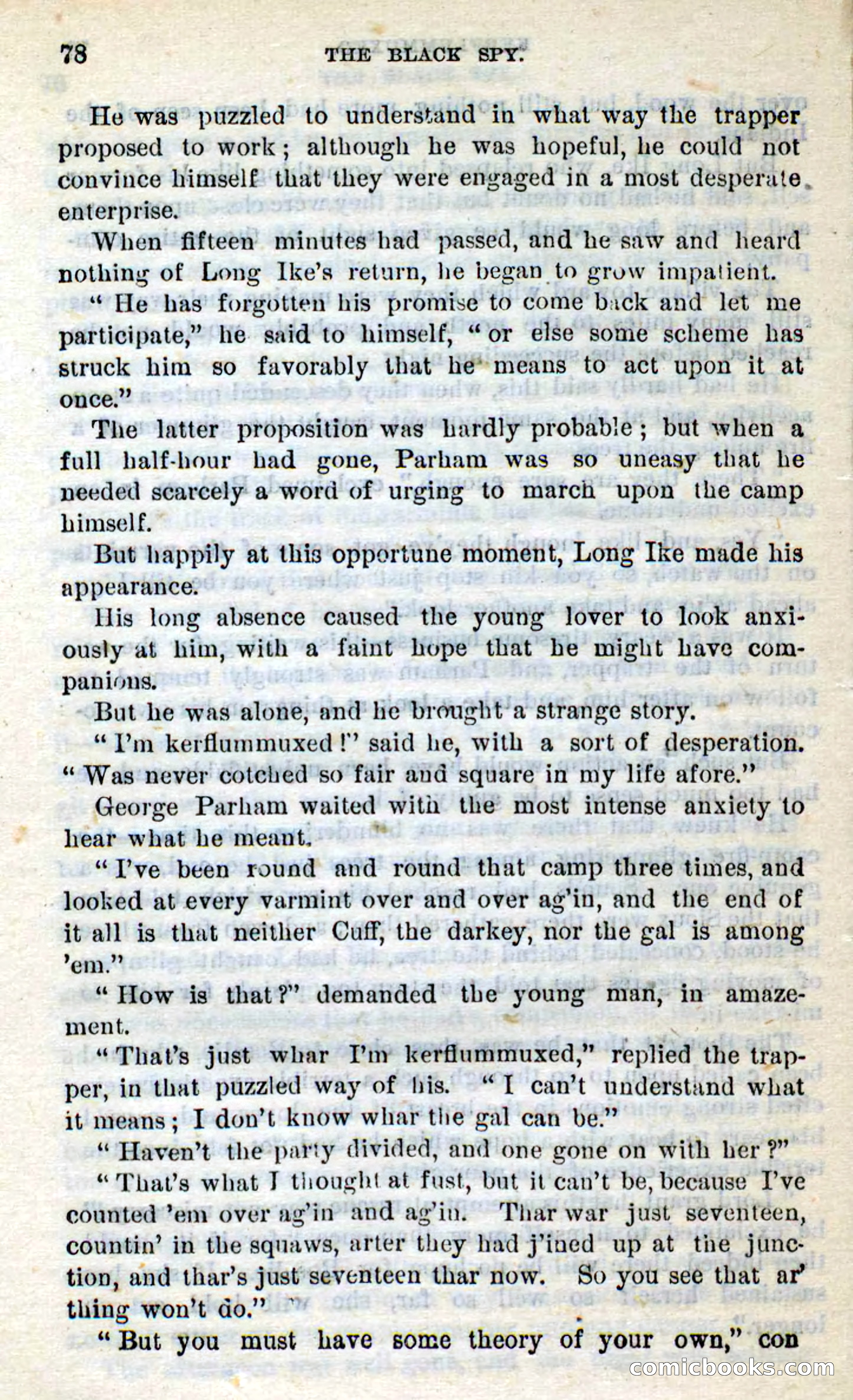 Beadle's Dime Novels No. 281: The Black Spy — page 74 of 100