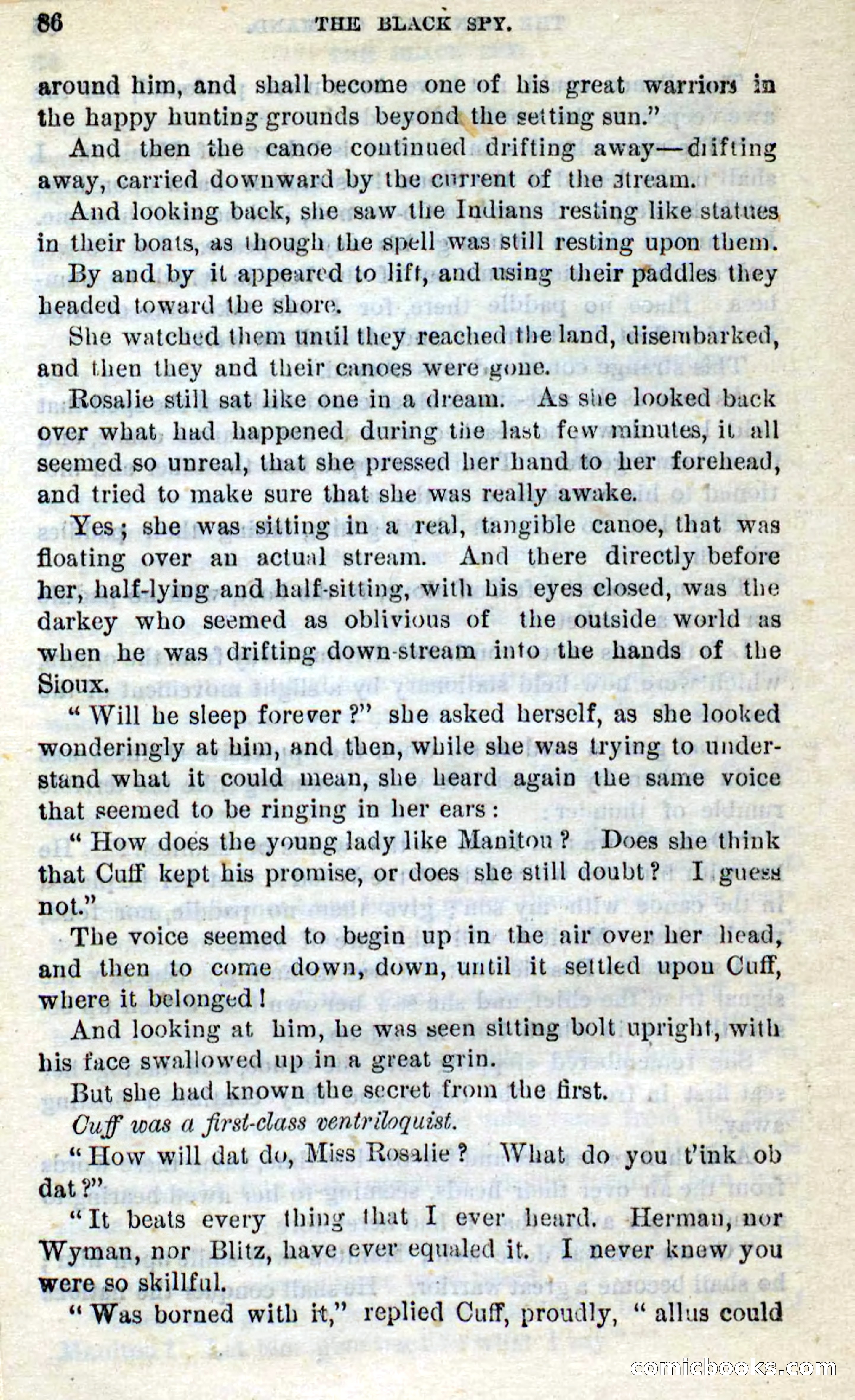 Beadle's Dime Novels No. 281: The Black Spy — page 82 of 100