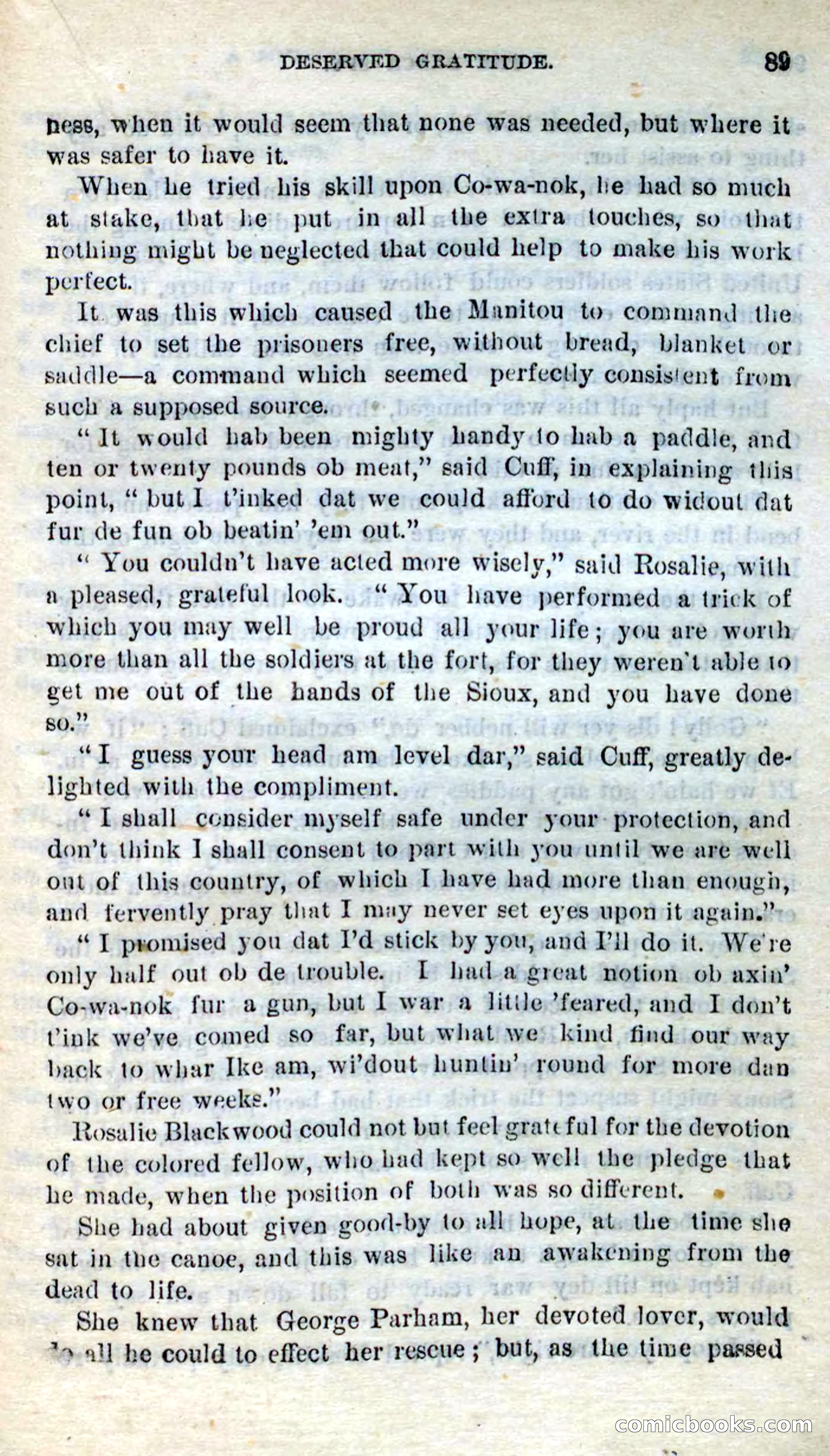 Beadle's Dime Novels No. 281: The Black Spy — page 85 of 100