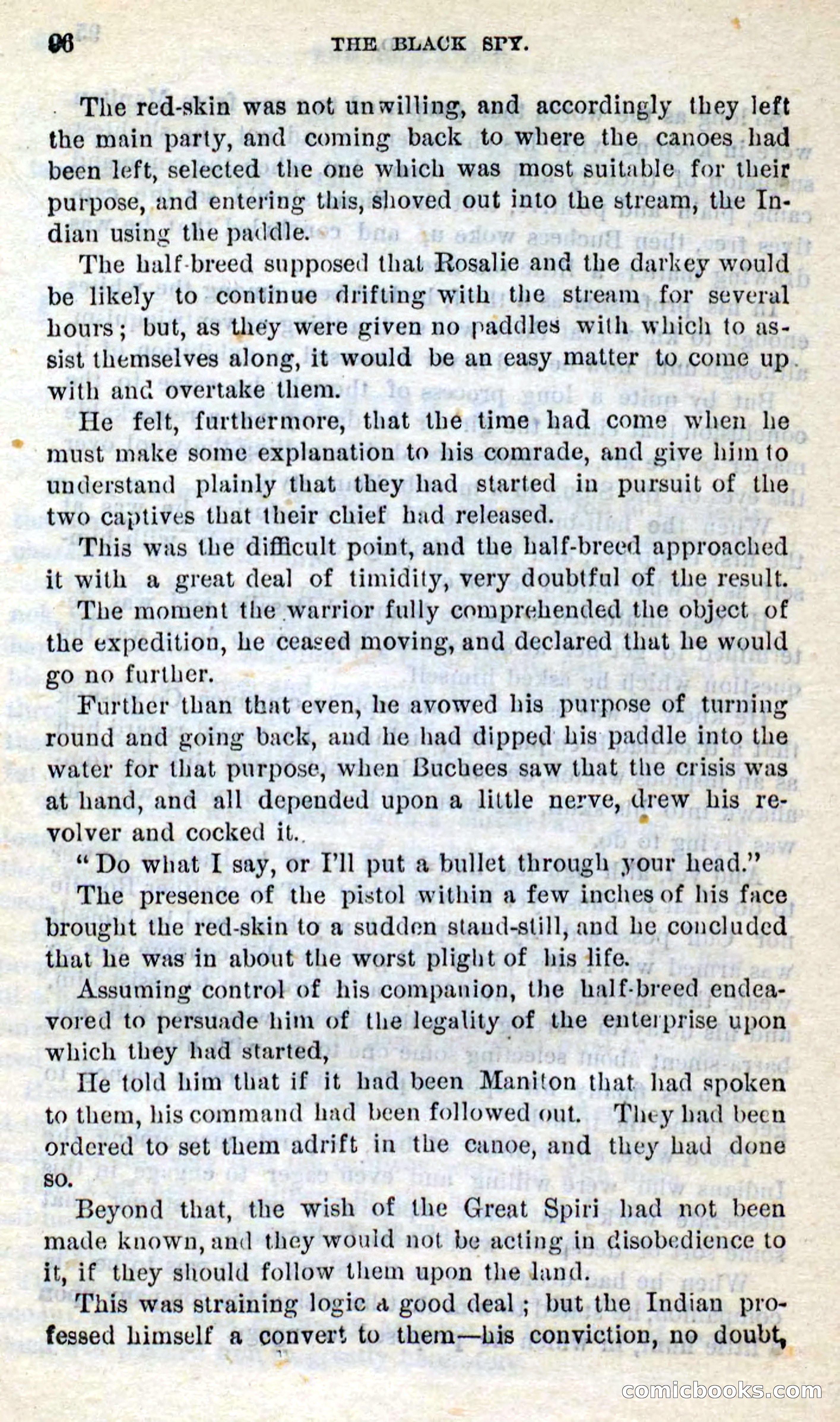 Beadle's Dime Novels No. 281: The Black Spy — page 92 of 100