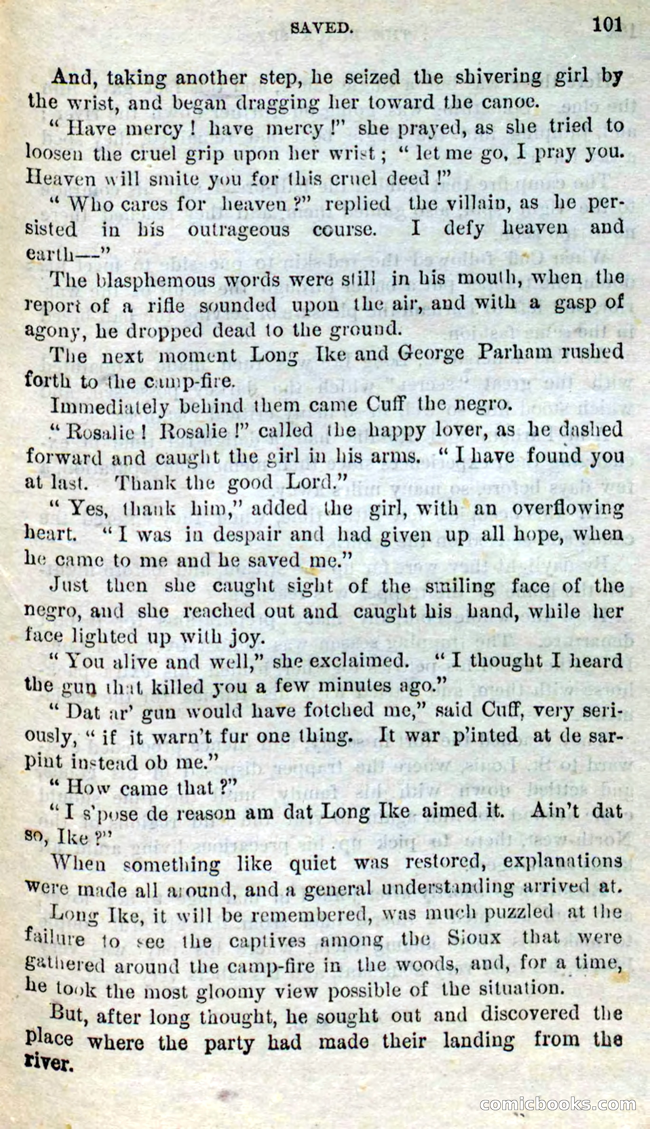 Beadle's Dime Novels No. 281: The Black Spy — page 97 of 100