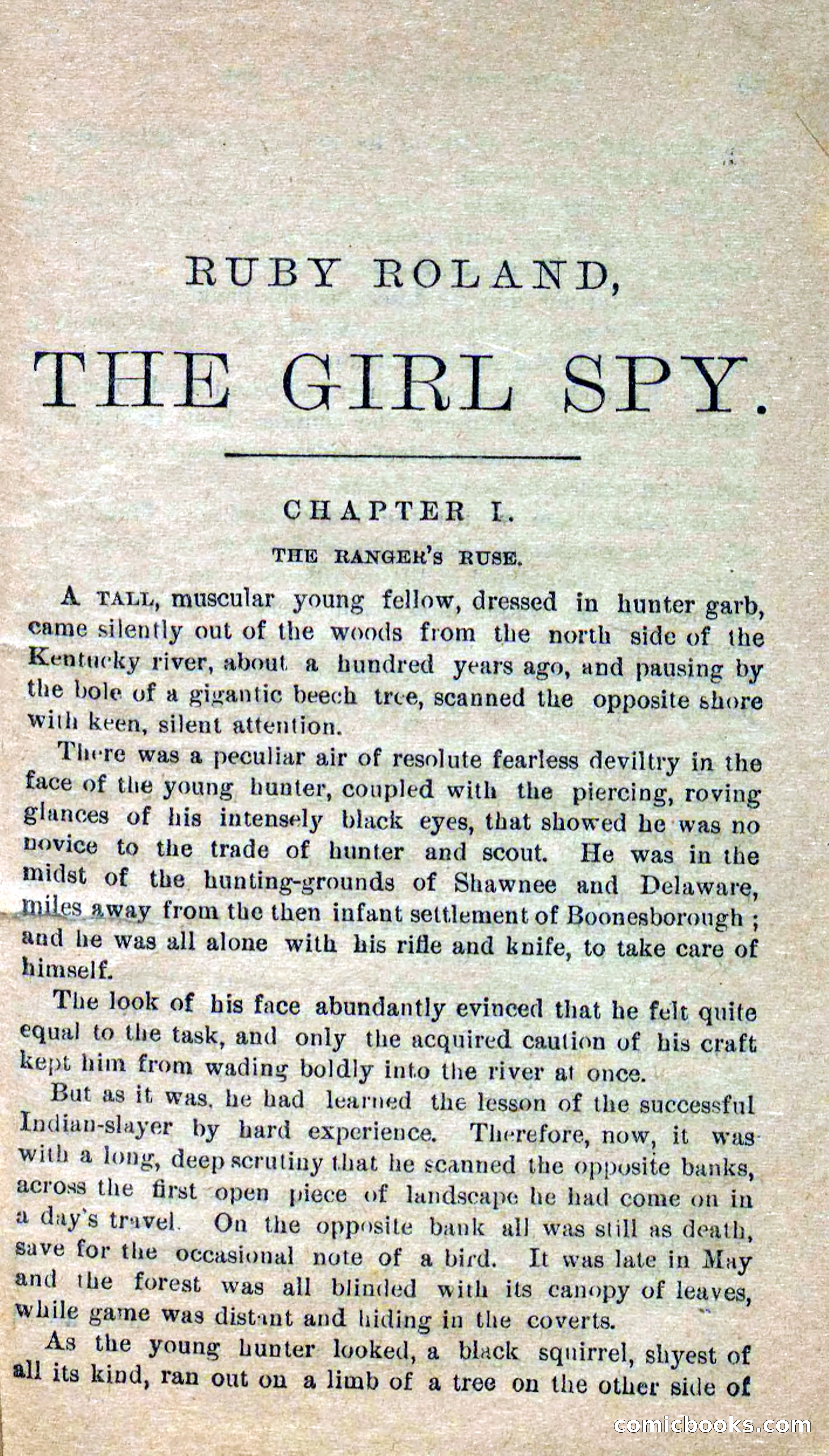 Beadle's Dime Novels No. 277: Ruby Roland, the Girl Spy — page 5 of 100