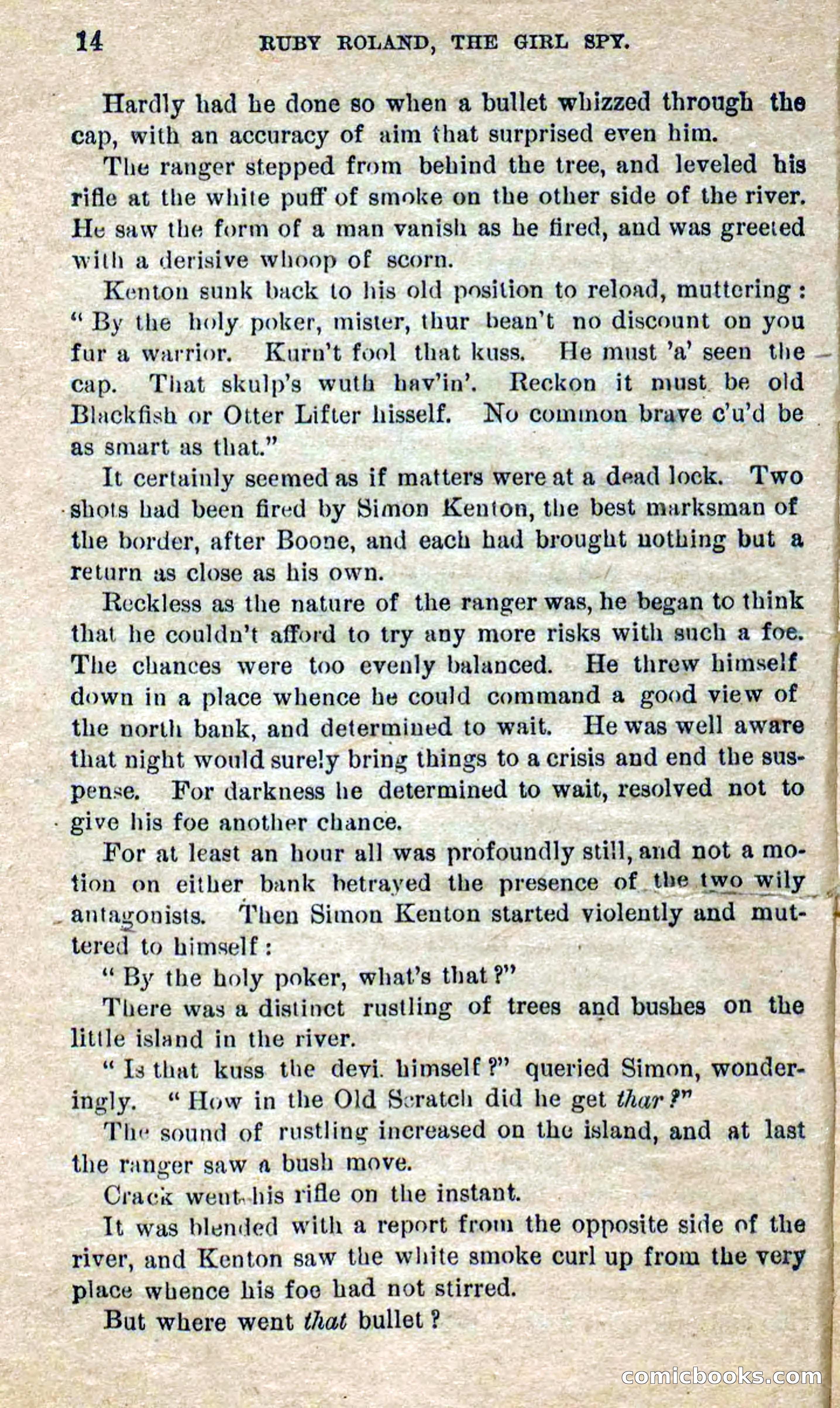 Beadle's Dime Novels No. 277: Ruby Roland, the Girl Spy — page 10 of 100