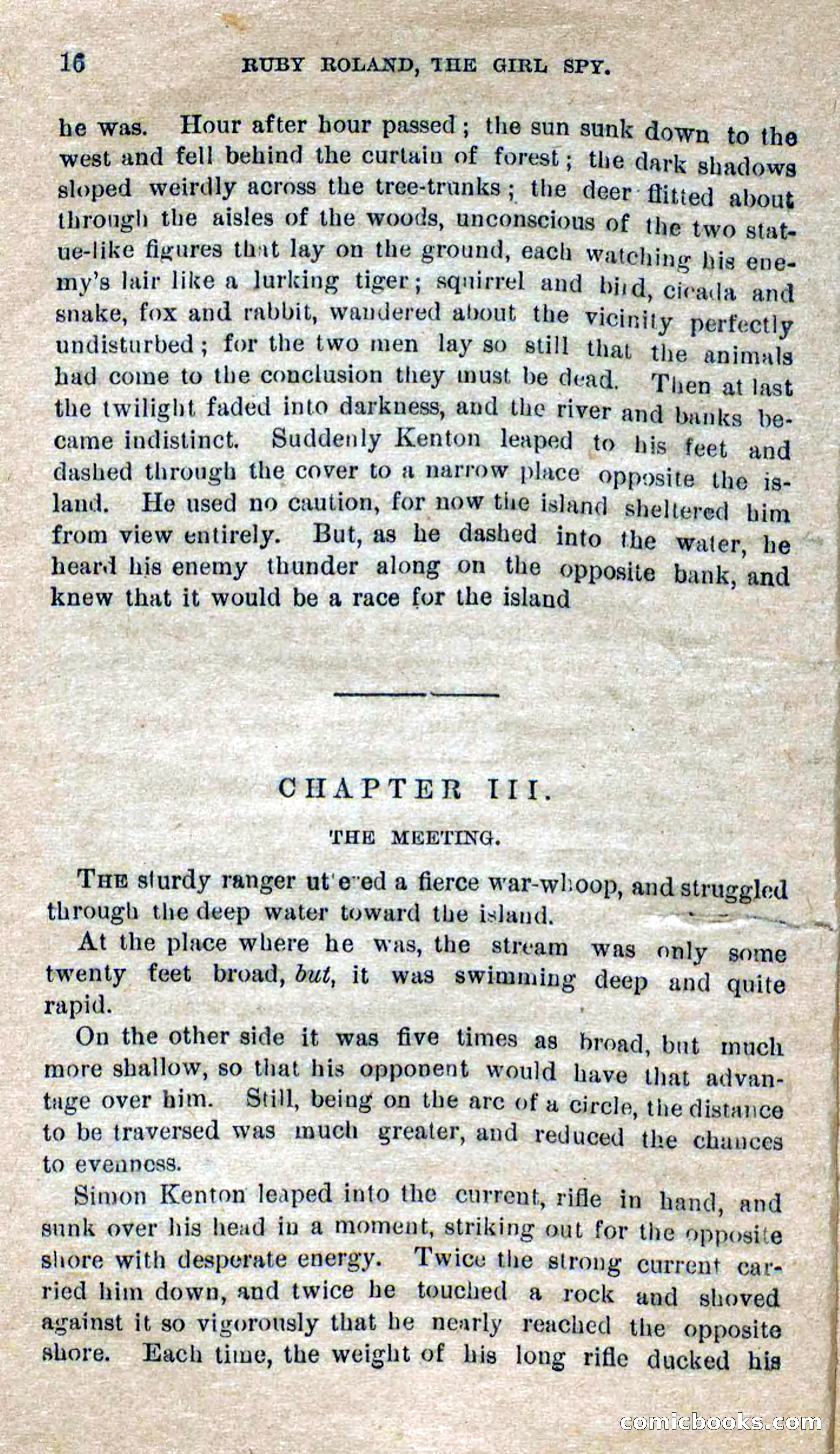 Beadle's Dime Novels No. 277: Ruby Roland, the Girl Spy — page 12 of 100