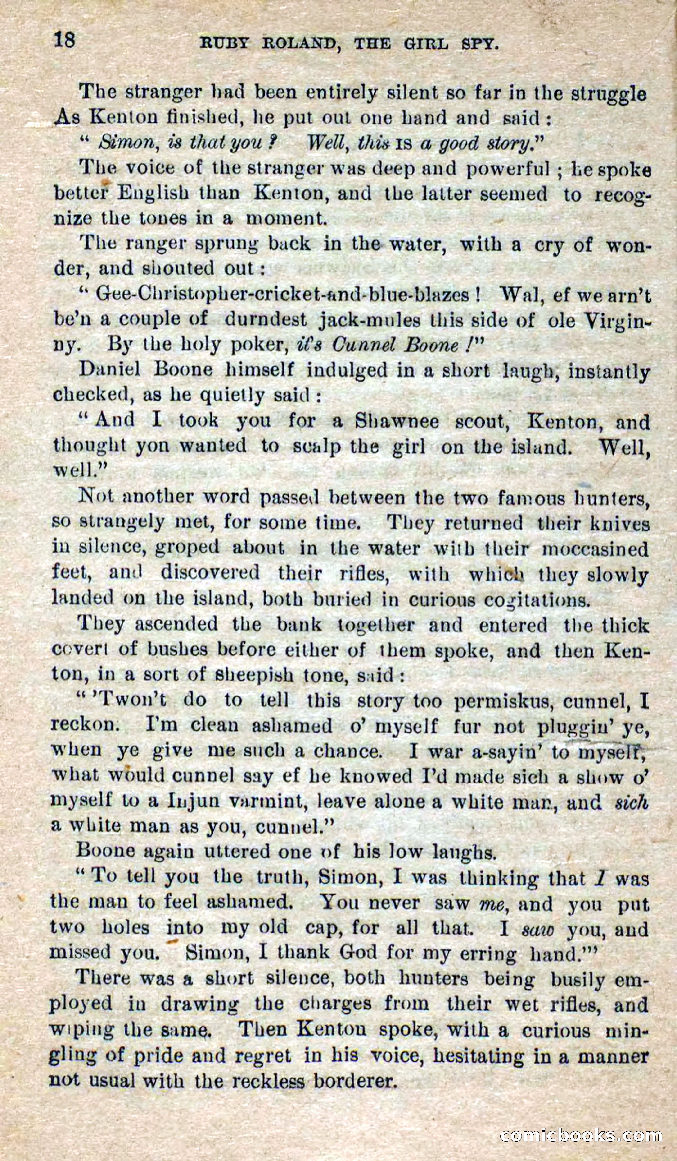 Beadle's Dime Novels No. 277: Ruby Roland, the Girl Spy — page 14 of 100