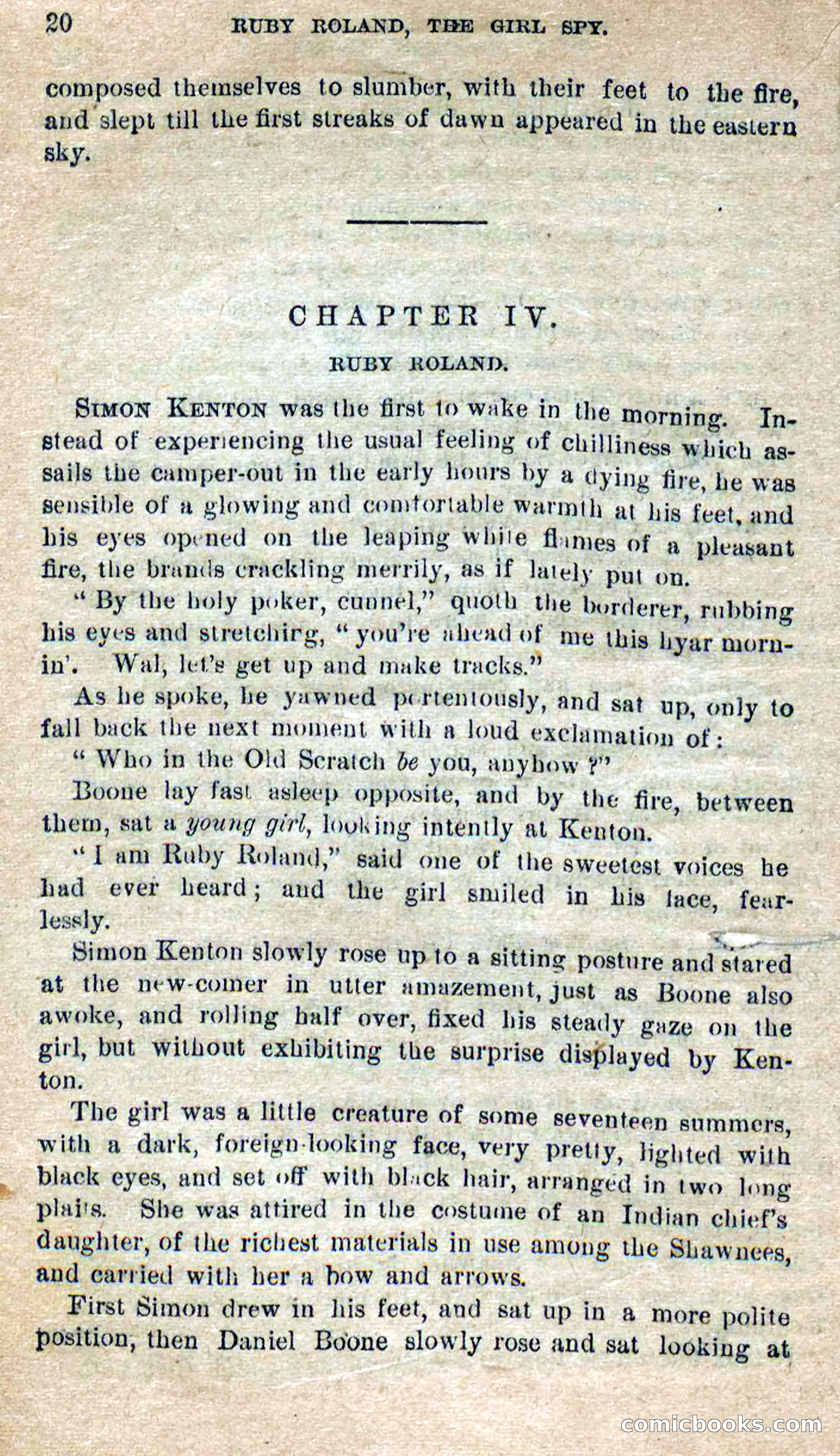 Beadle's Dime Novels No. 277: Ruby Roland, the Girl Spy — page 16 of 100