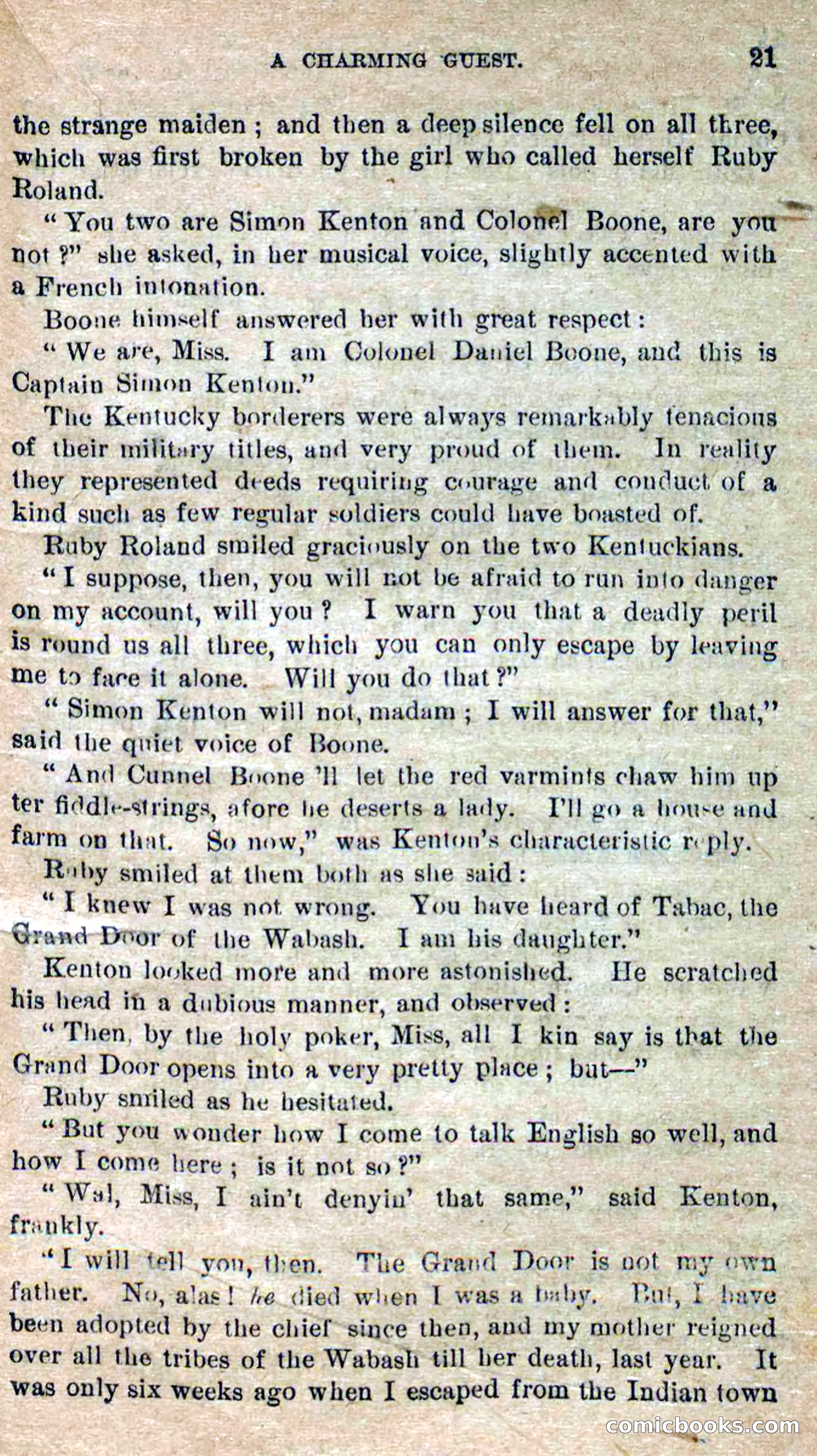 Beadle's Dime Novels No. 277: Ruby Roland, the Girl Spy — page 17 of 100
