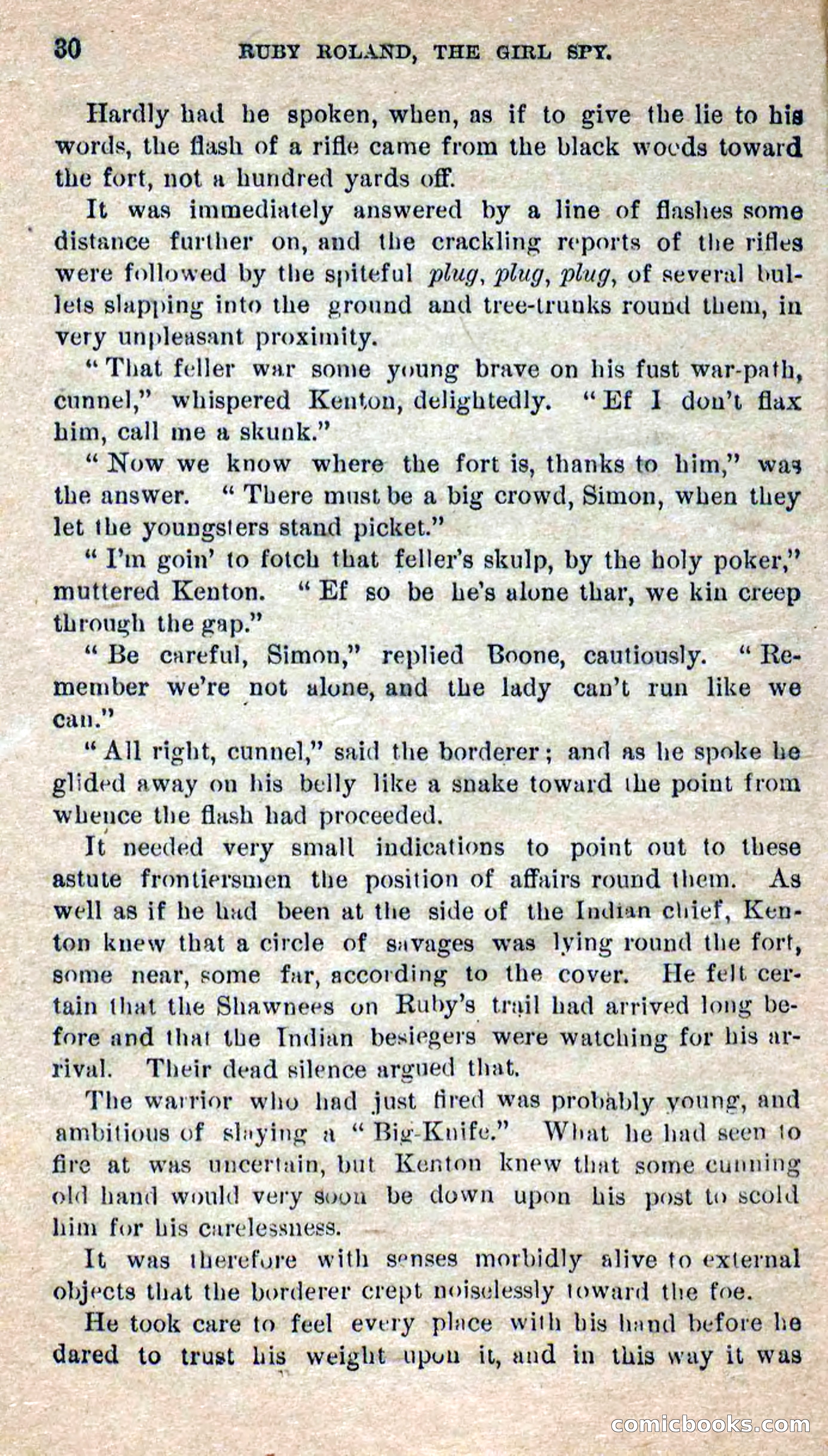 Beadle's Dime Novels No. 277: Ruby Roland, the Girl Spy — page 26 of 100