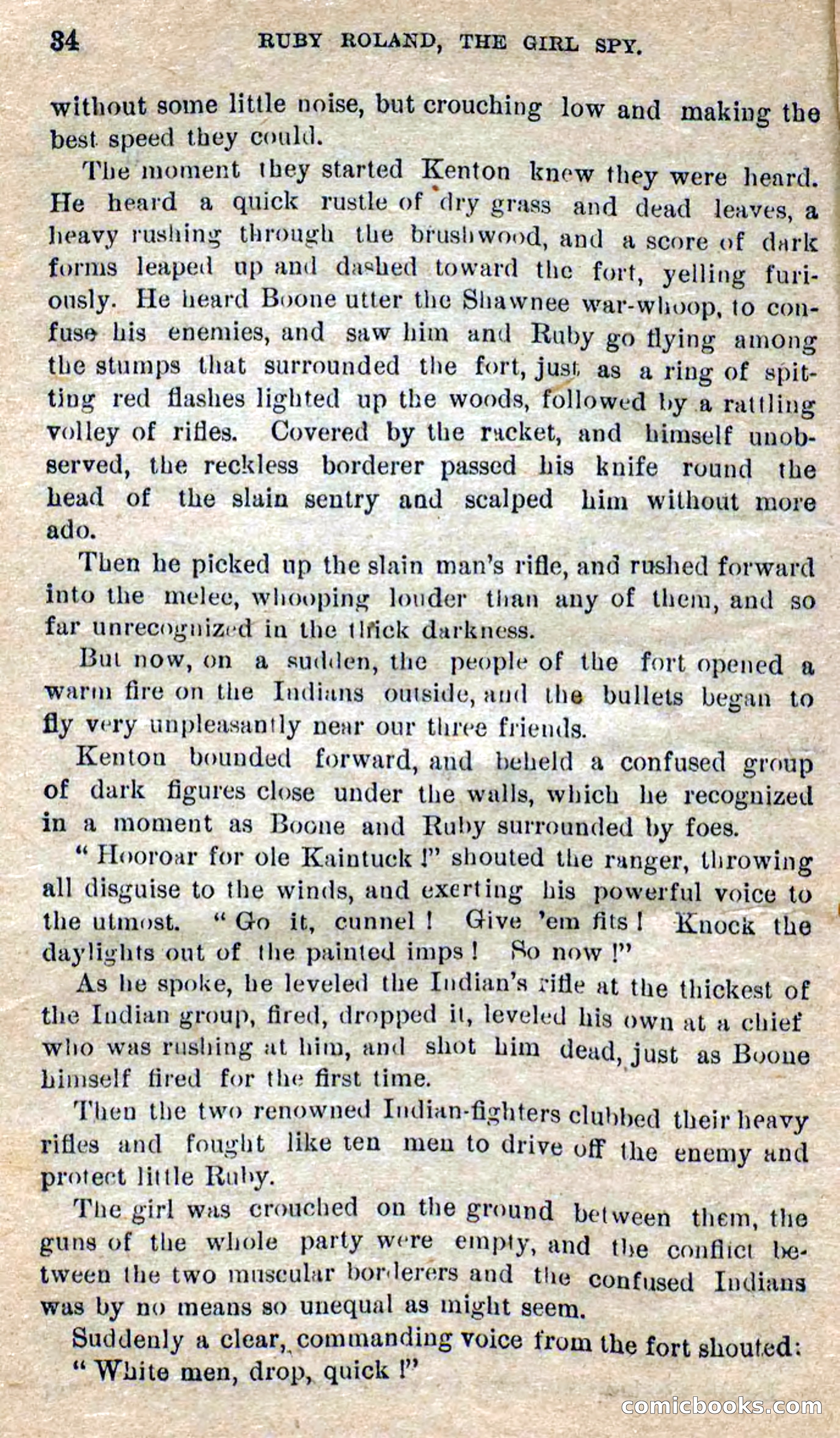 Beadle's Dime Novels No. 277: Ruby Roland, the Girl Spy — page 30 of 100