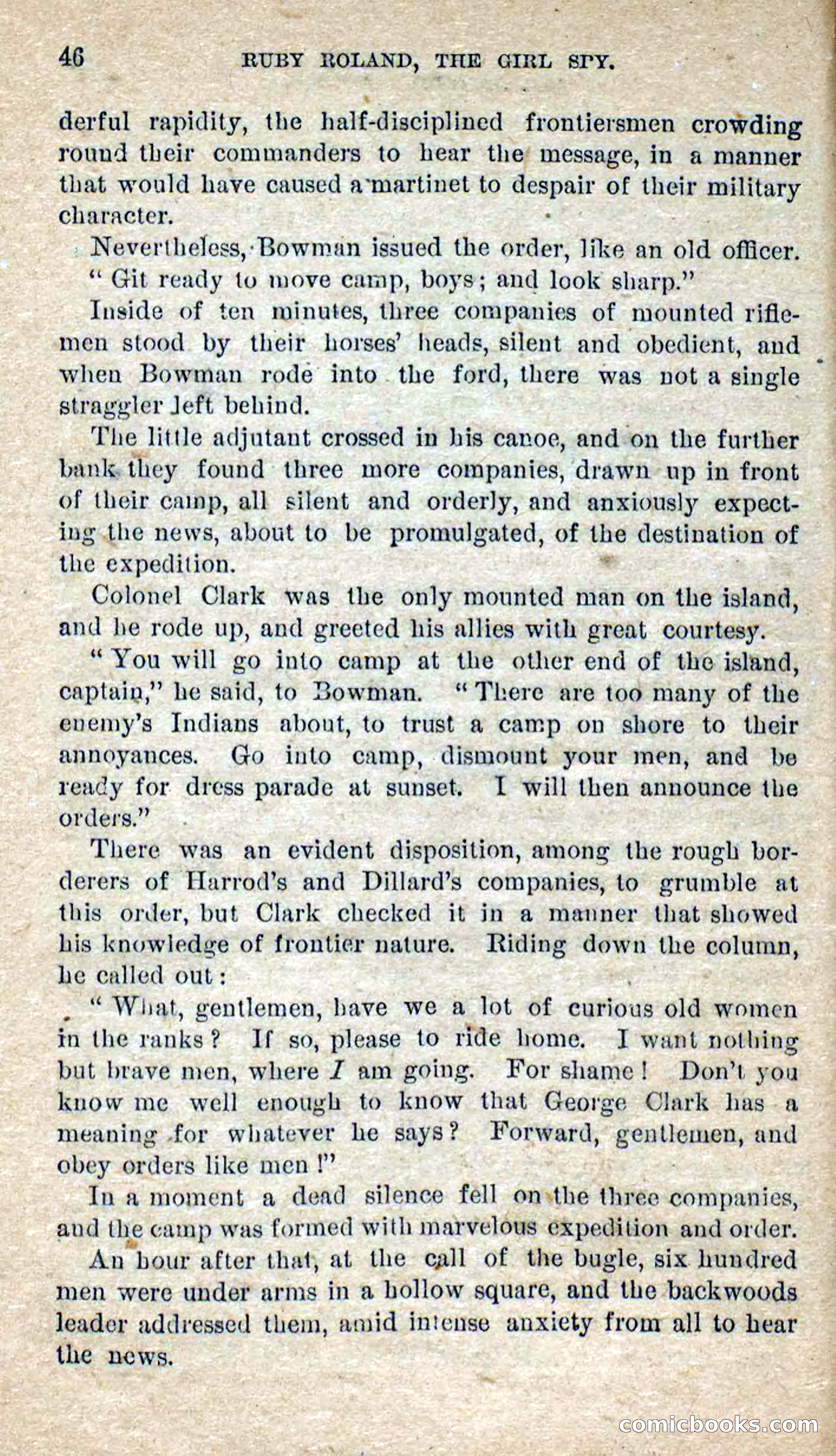 Beadle's Dime Novels No. 277: Ruby Roland, the Girl Spy — page 42 of 100