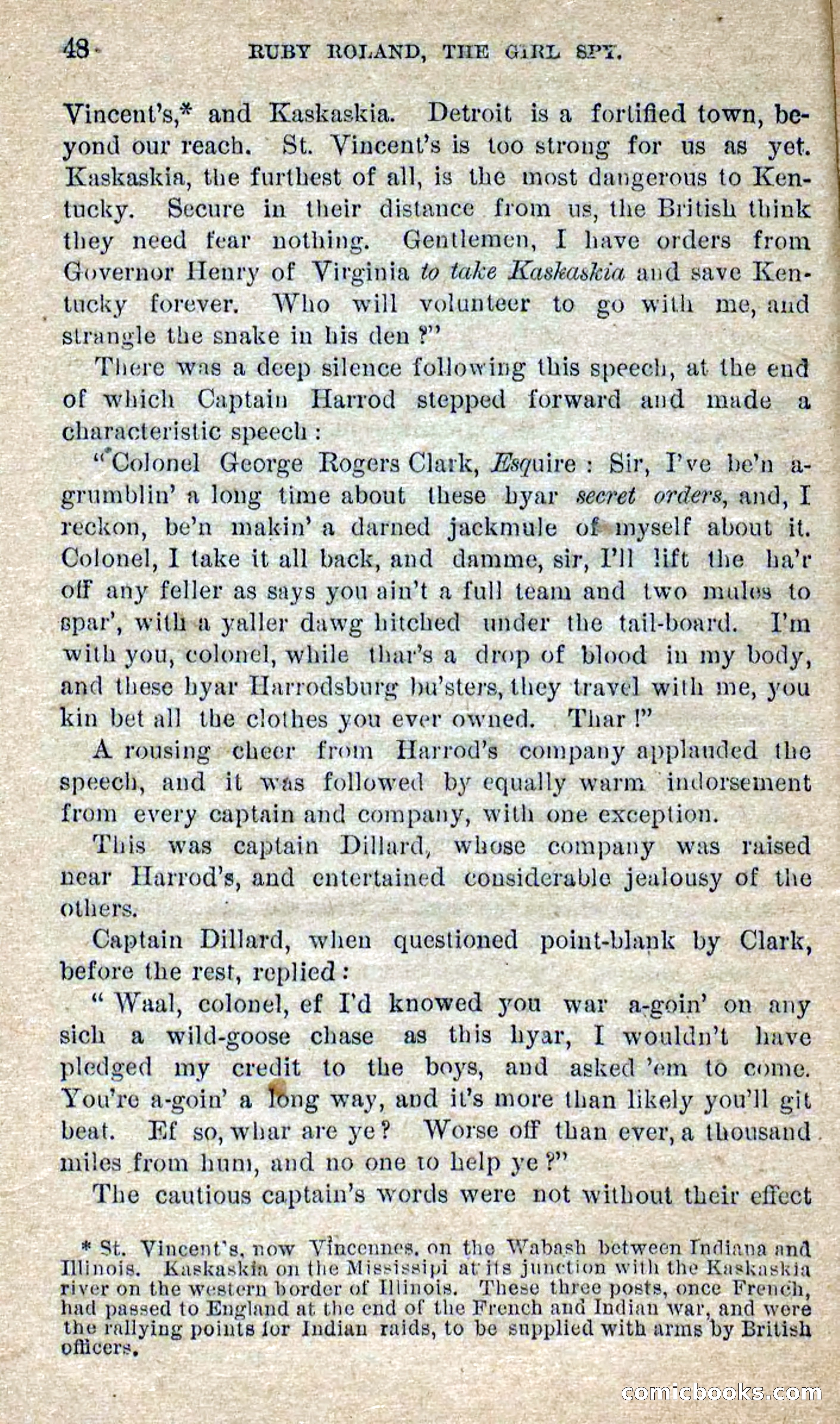 Beadle's Dime Novels No. 277: Ruby Roland, the Girl Spy — page 44 of 100