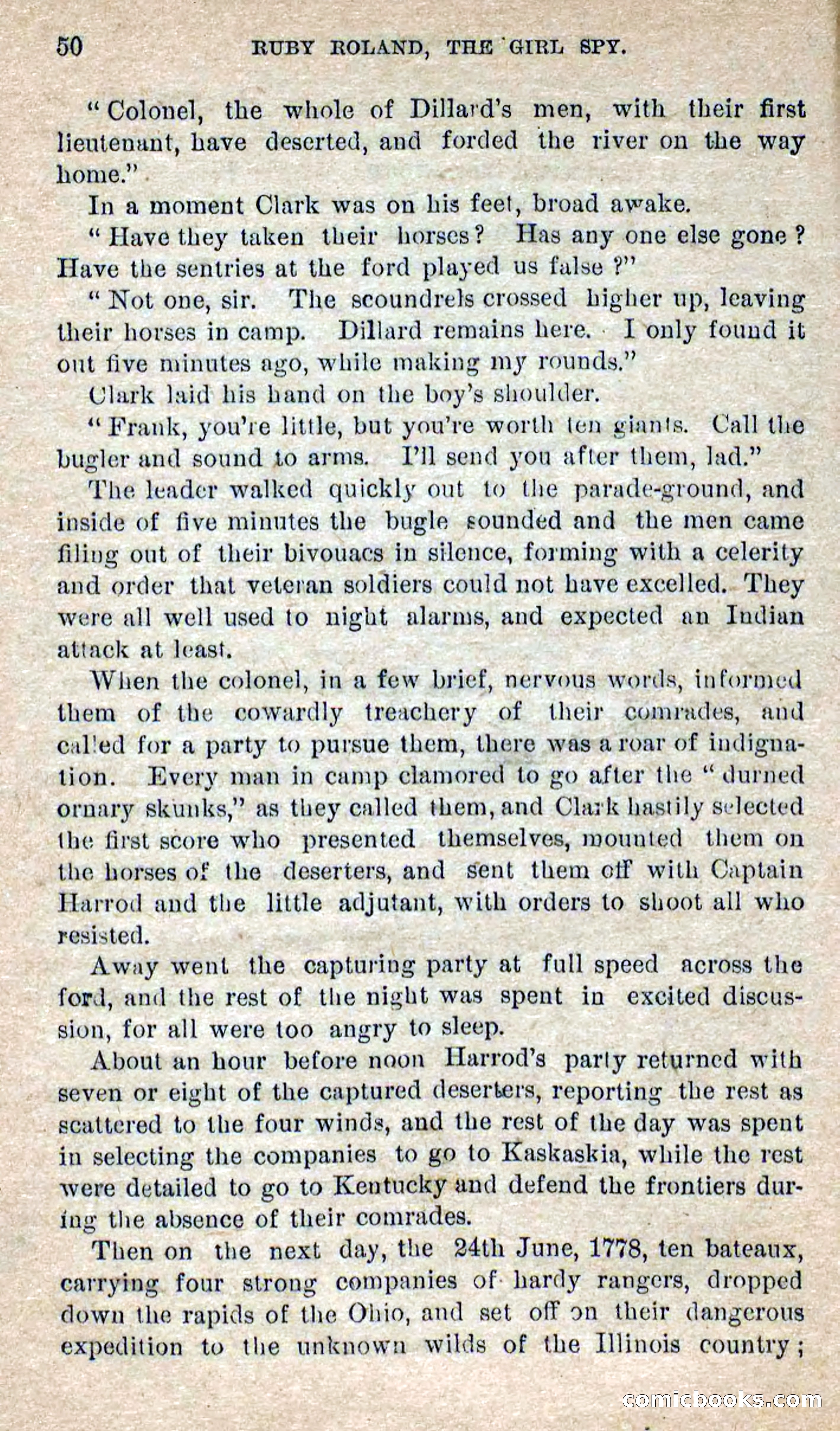 Beadle's Dime Novels No. 277: Ruby Roland, the Girl Spy — page 46 of 100