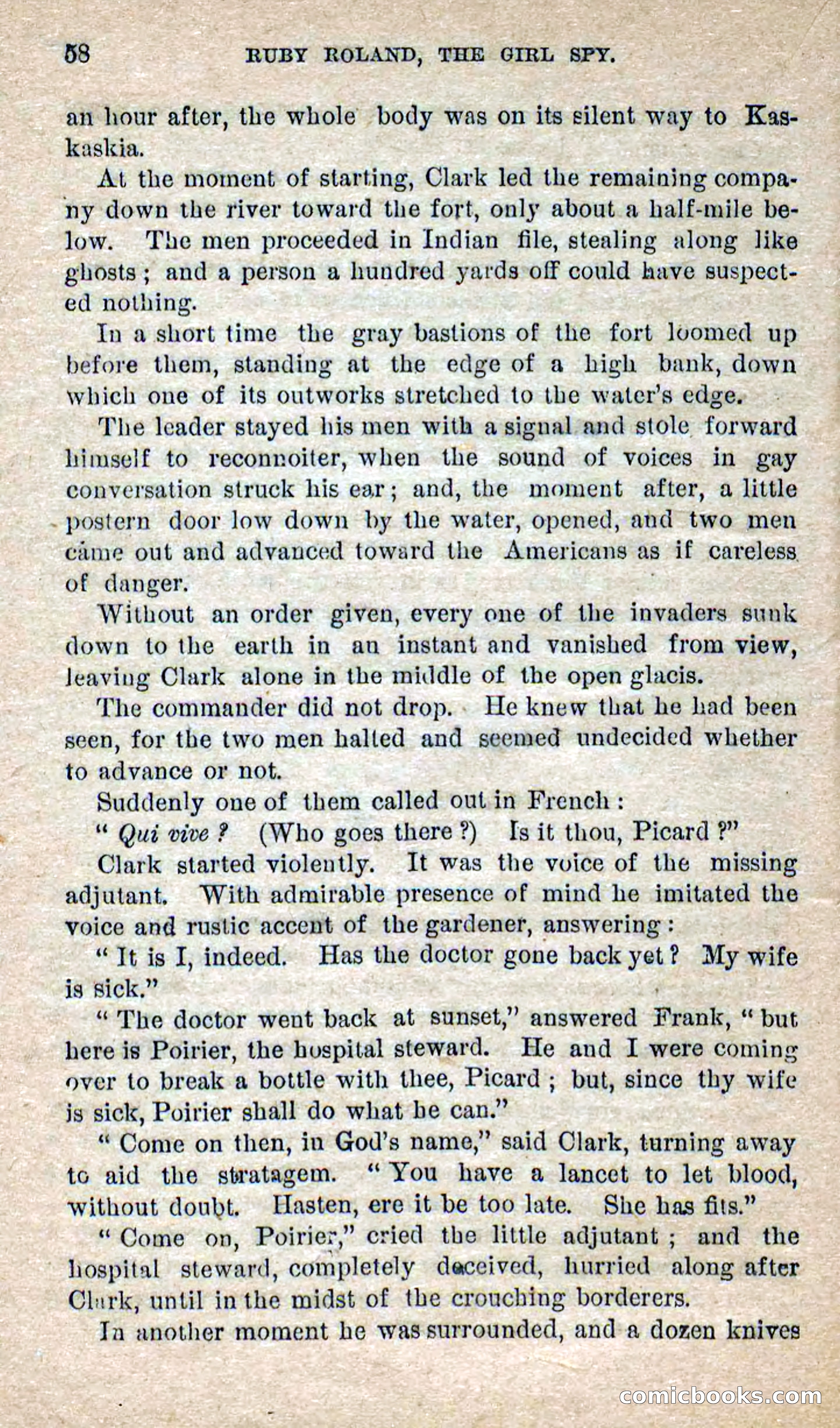 Beadle's Dime Novels No. 277: Ruby Roland, the Girl Spy — page 54 of 100