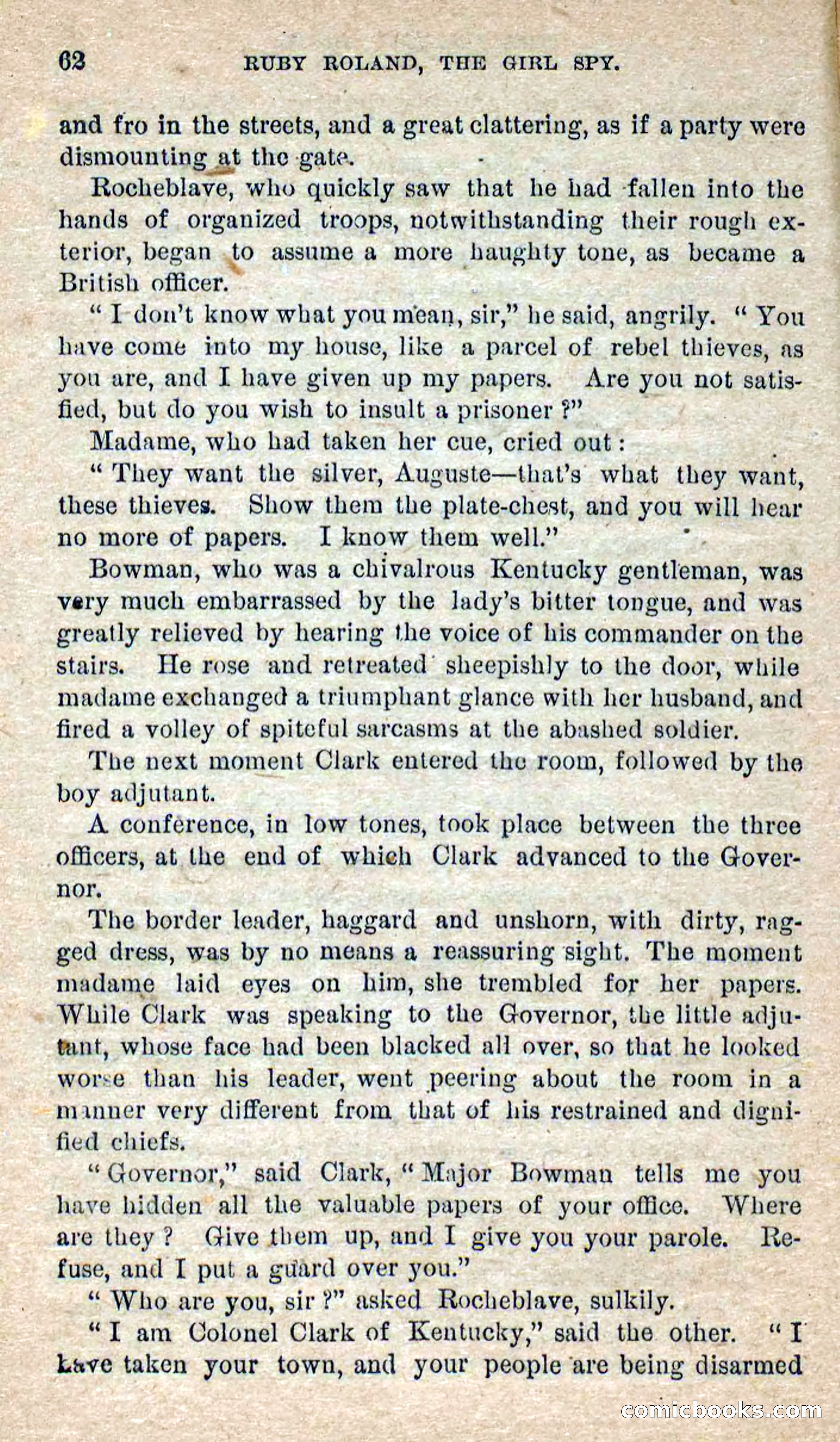 Beadle's Dime Novels No. 277: Ruby Roland, the Girl Spy — page 58 of 100