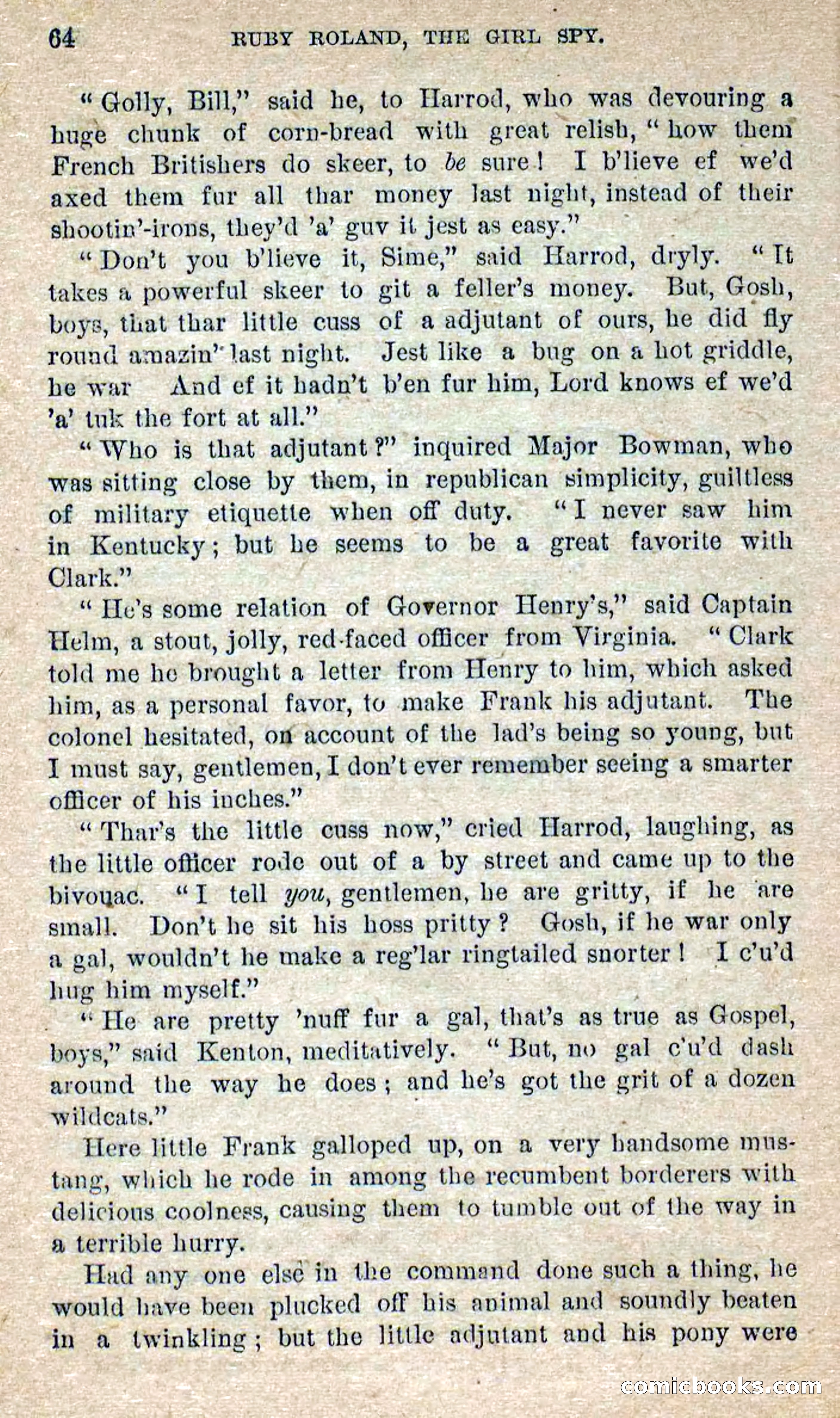 Beadle's Dime Novels No. 277: Ruby Roland, the Girl Spy — page 60 of 100