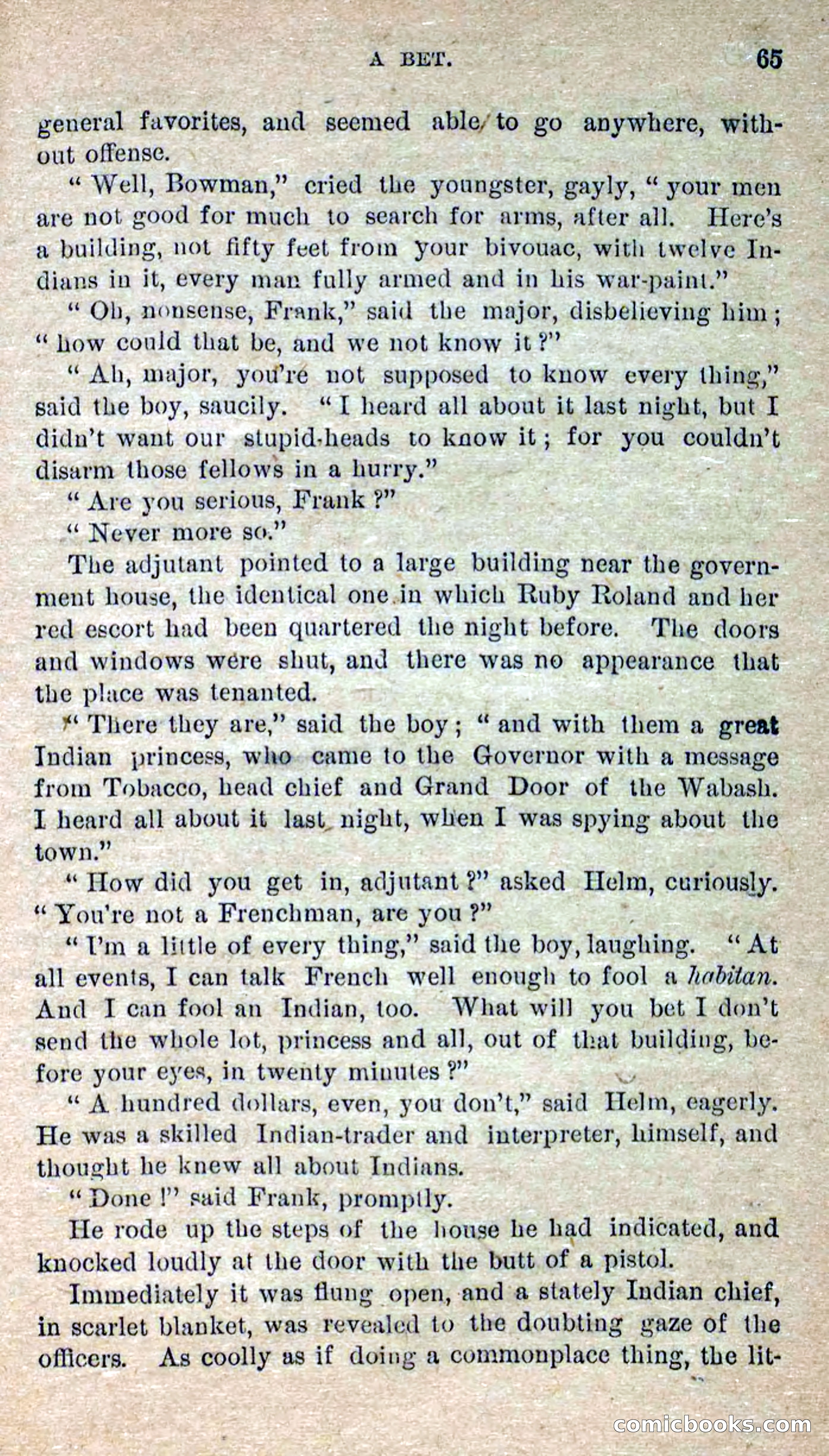 Beadle's Dime Novels No. 277: Ruby Roland, the Girl Spy — page 61 of 100
