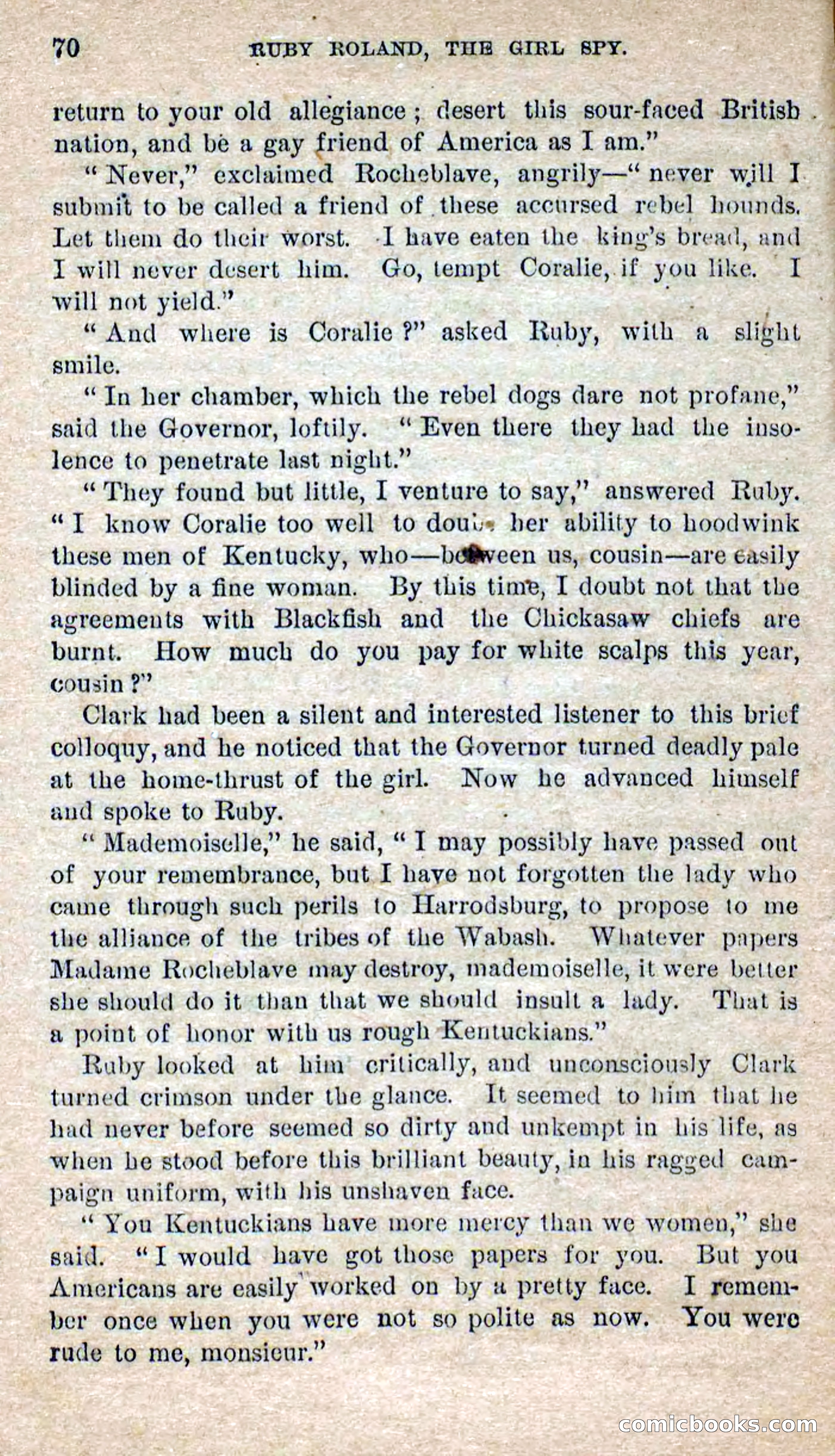 Beadle's Dime Novels No. 277: Ruby Roland, the Girl Spy — page 66 of 100