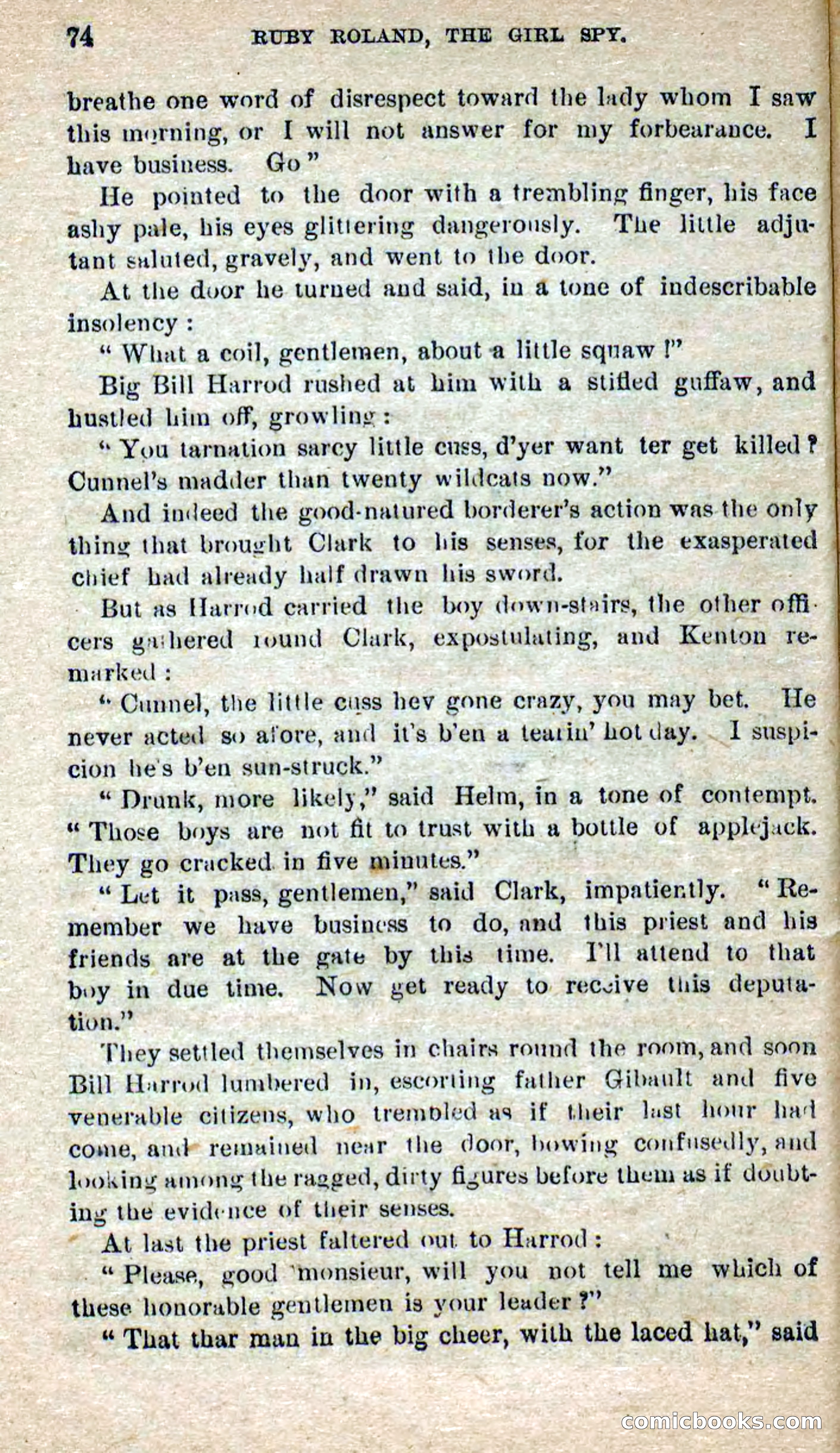 Beadle's Dime Novels No. 277: Ruby Roland, the Girl Spy — page 70 of 100