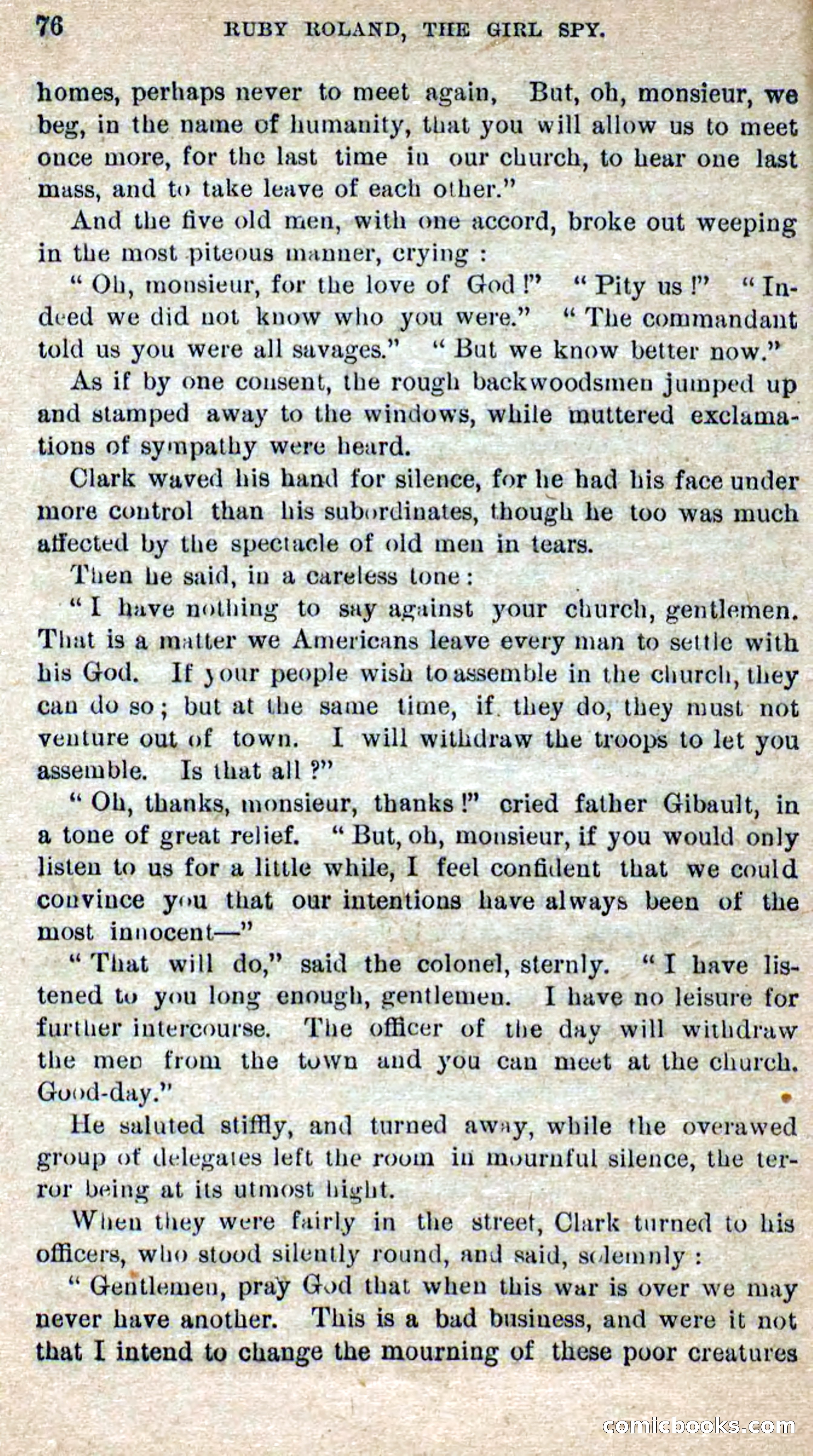 Beadle's Dime Novels No. 277: Ruby Roland, the Girl Spy — page 72 of 100