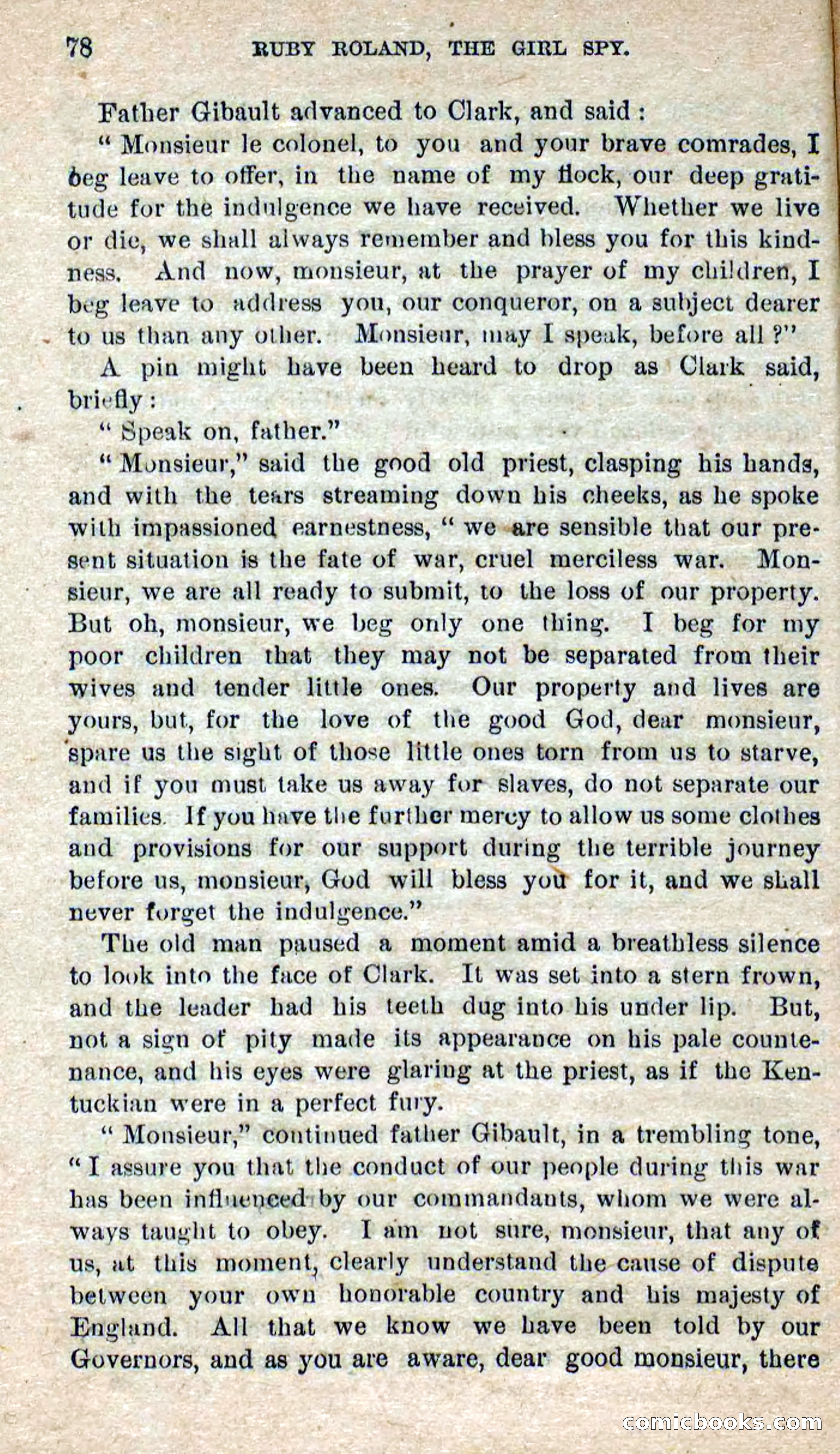 Beadle's Dime Novels No. 277: Ruby Roland, the Girl Spy — page 74 of 100