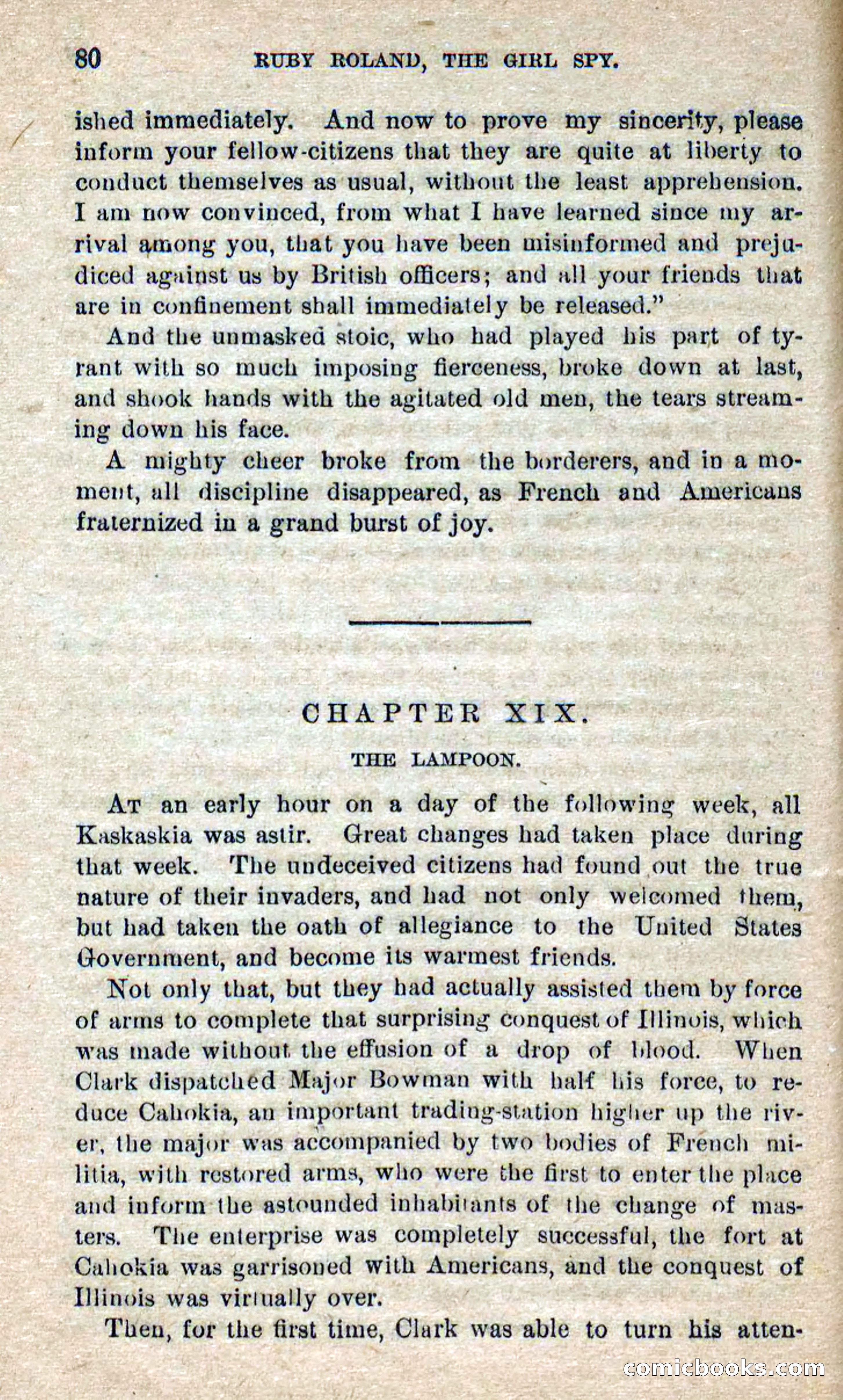 Beadle's Dime Novels No. 277: Ruby Roland, the Girl Spy — page 76 of 100