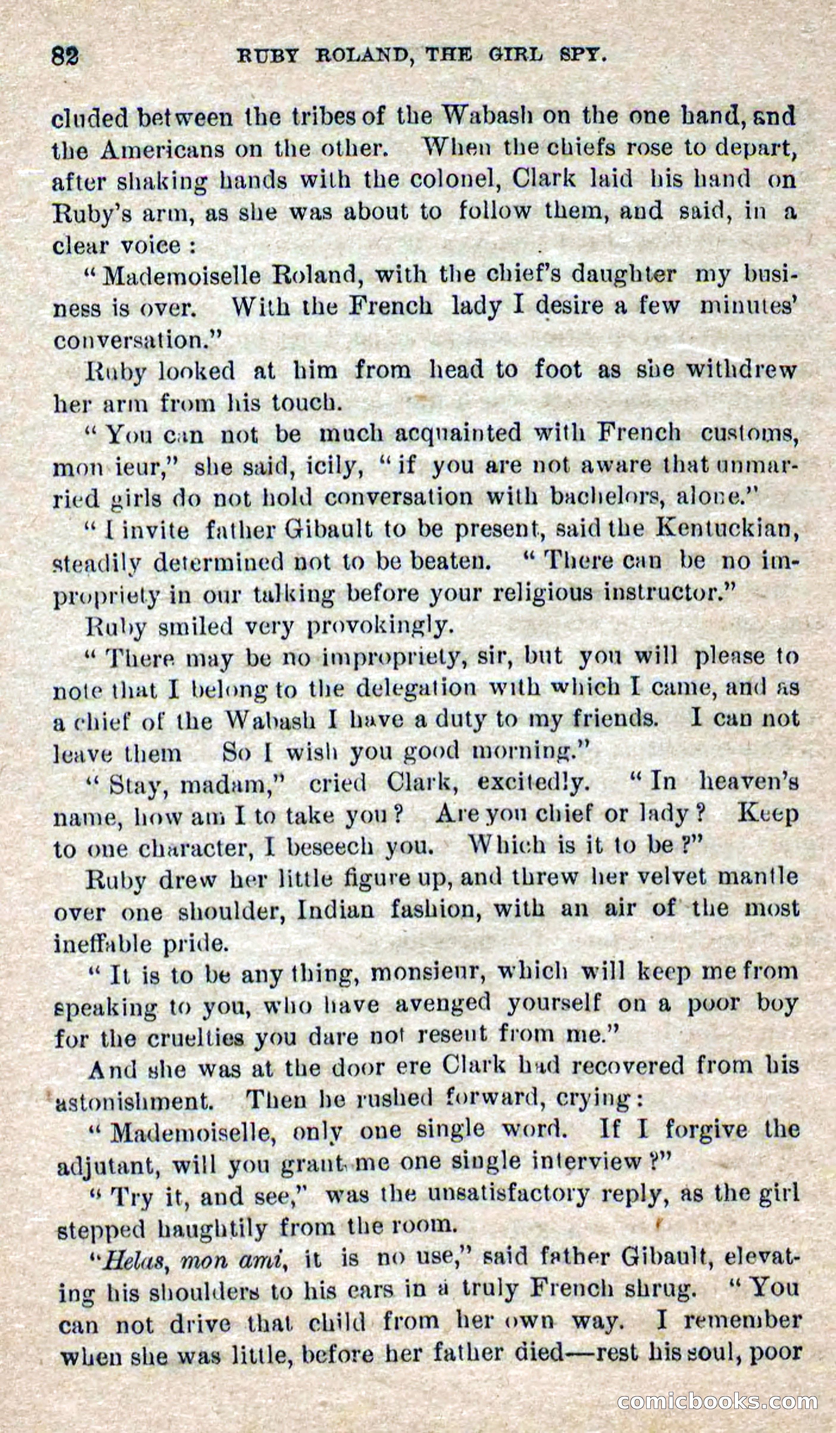 Beadle's Dime Novels No. 277: Ruby Roland, the Girl Spy — page 78 of 100