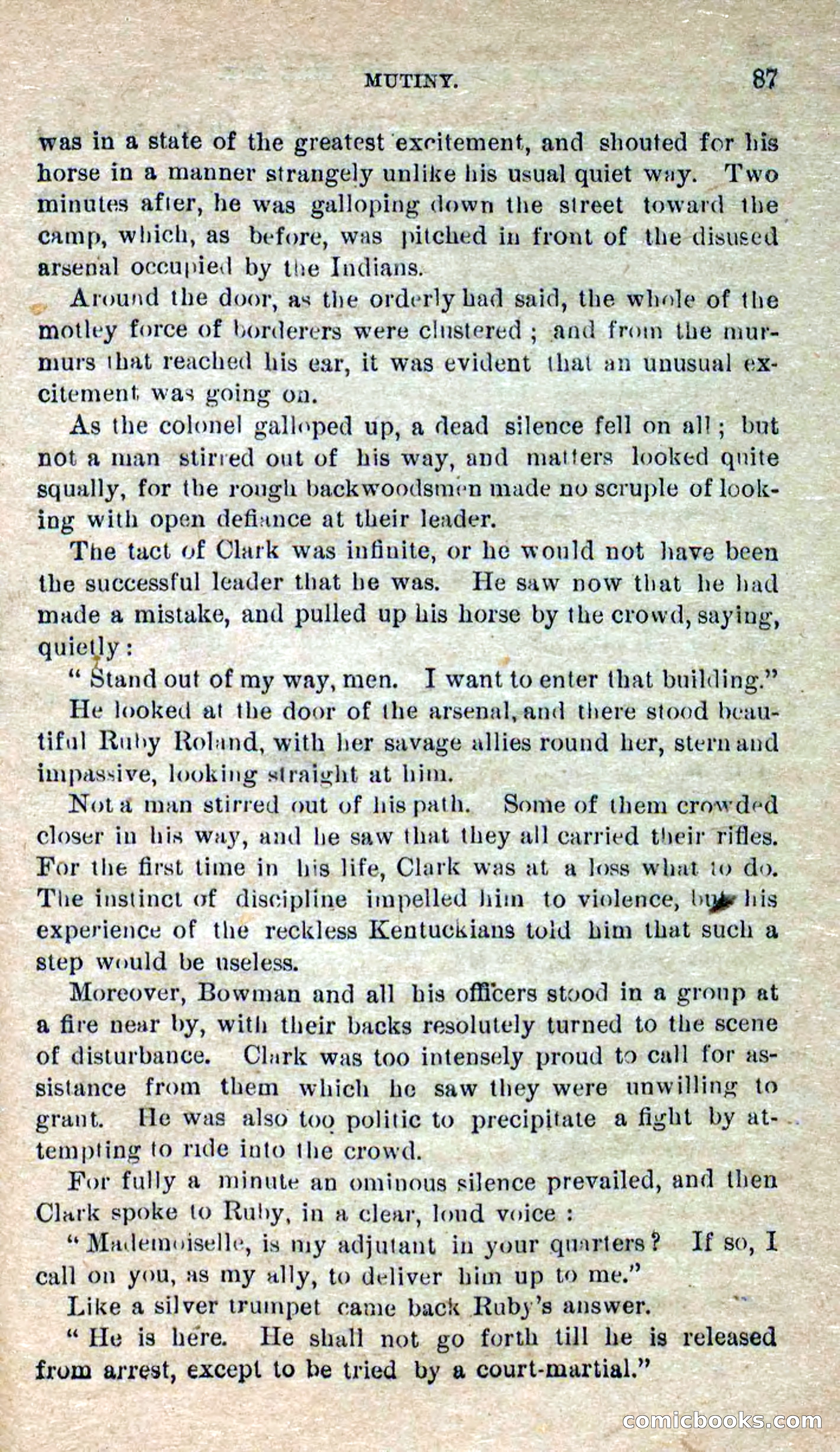 Beadle's Dime Novels No. 277: Ruby Roland, the Girl Spy — page 83 of 100
