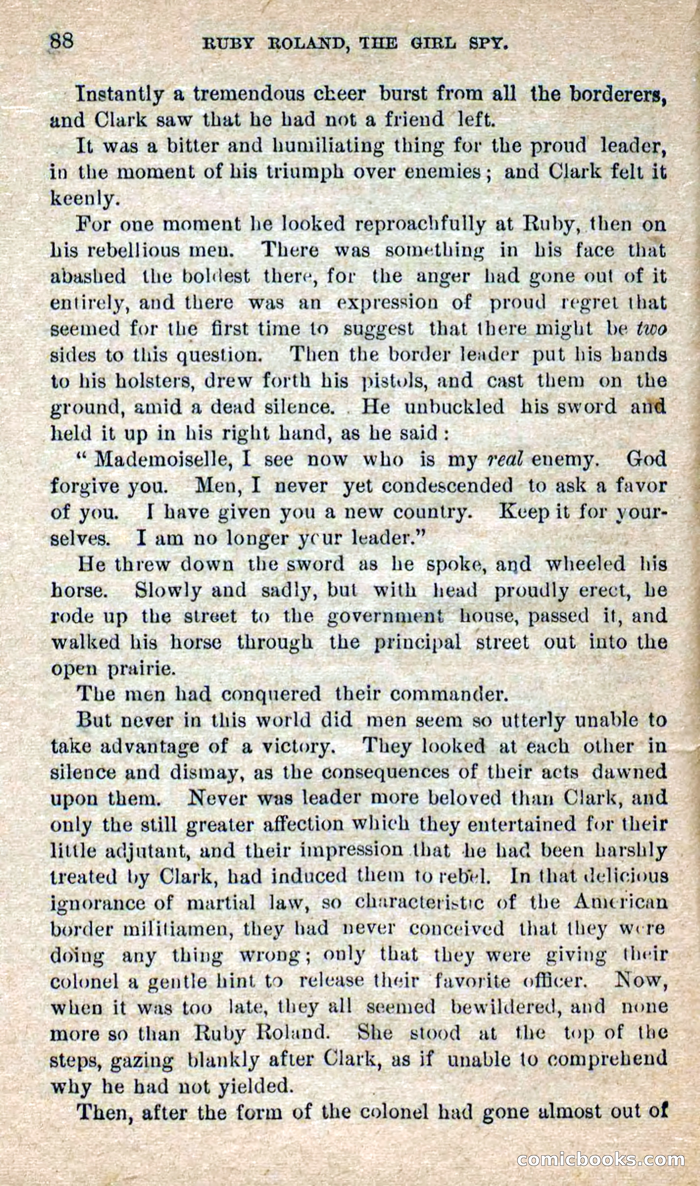 Beadle's Dime Novels No. 277: Ruby Roland, the Girl Spy — page 84 of 100