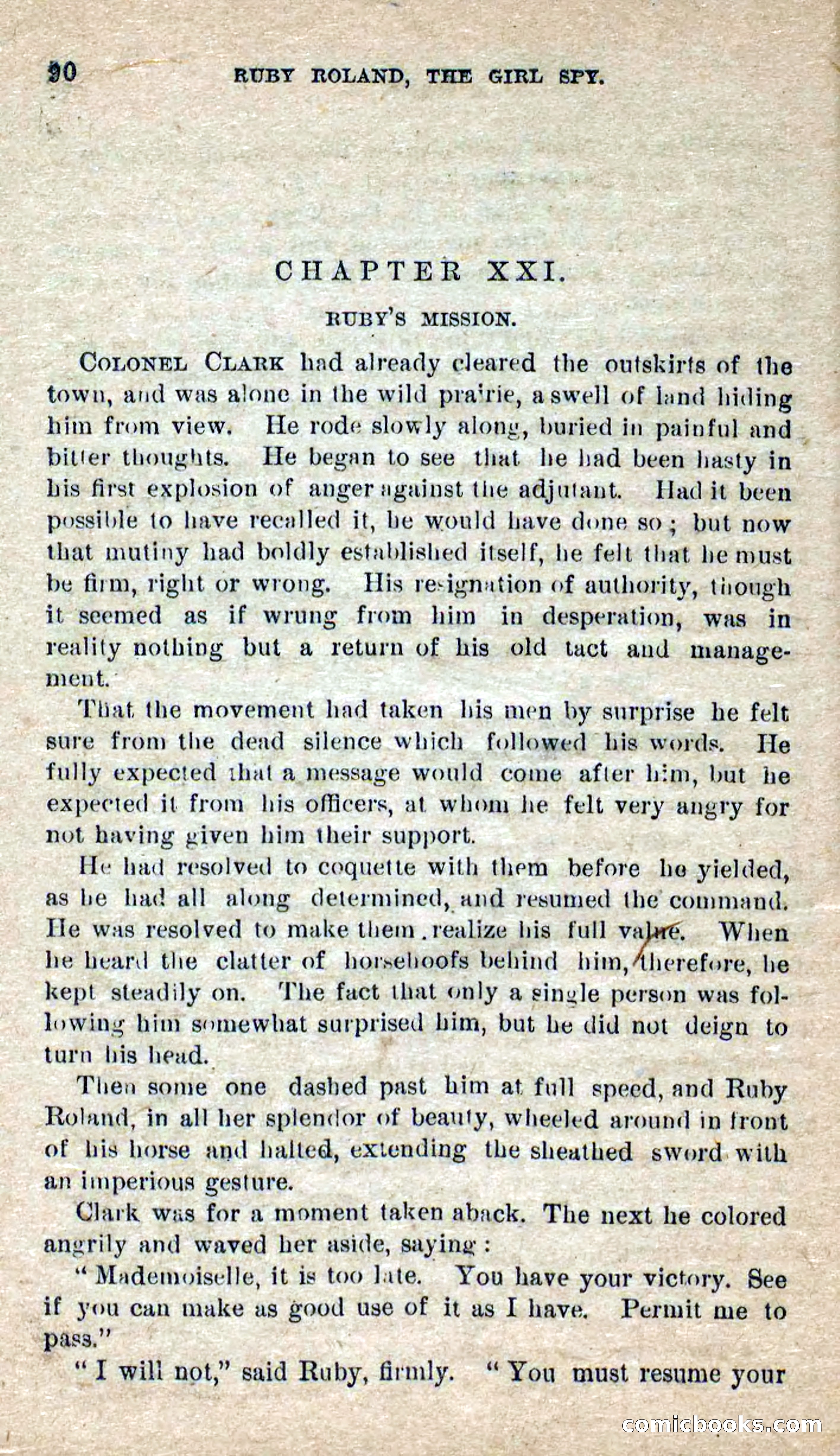 Beadle's Dime Novels No. 277: Ruby Roland, the Girl Spy — page 86 of 100
