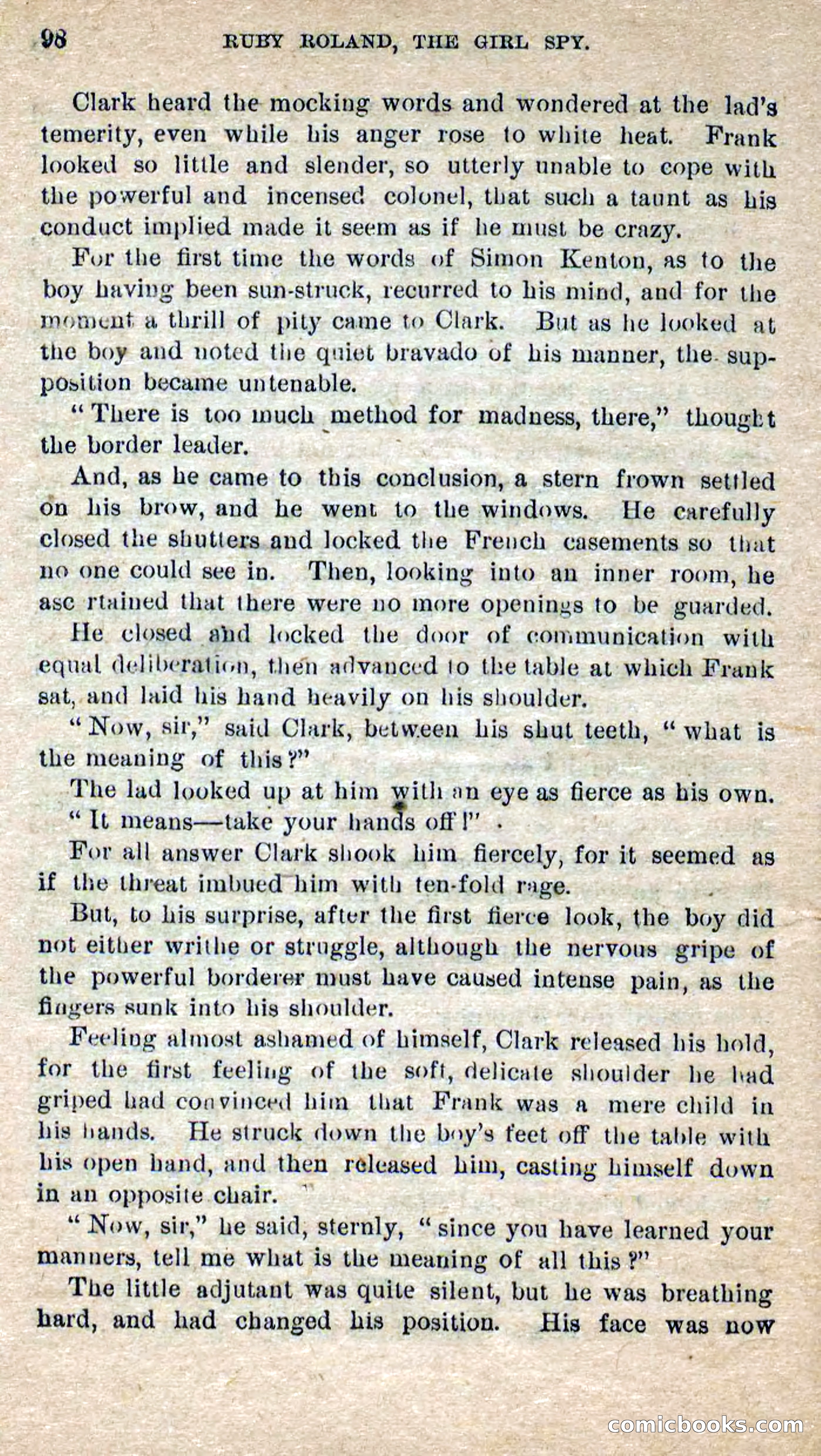 Beadle's Dime Novels No. 277: Ruby Roland, the Girl Spy — page 94 of 100