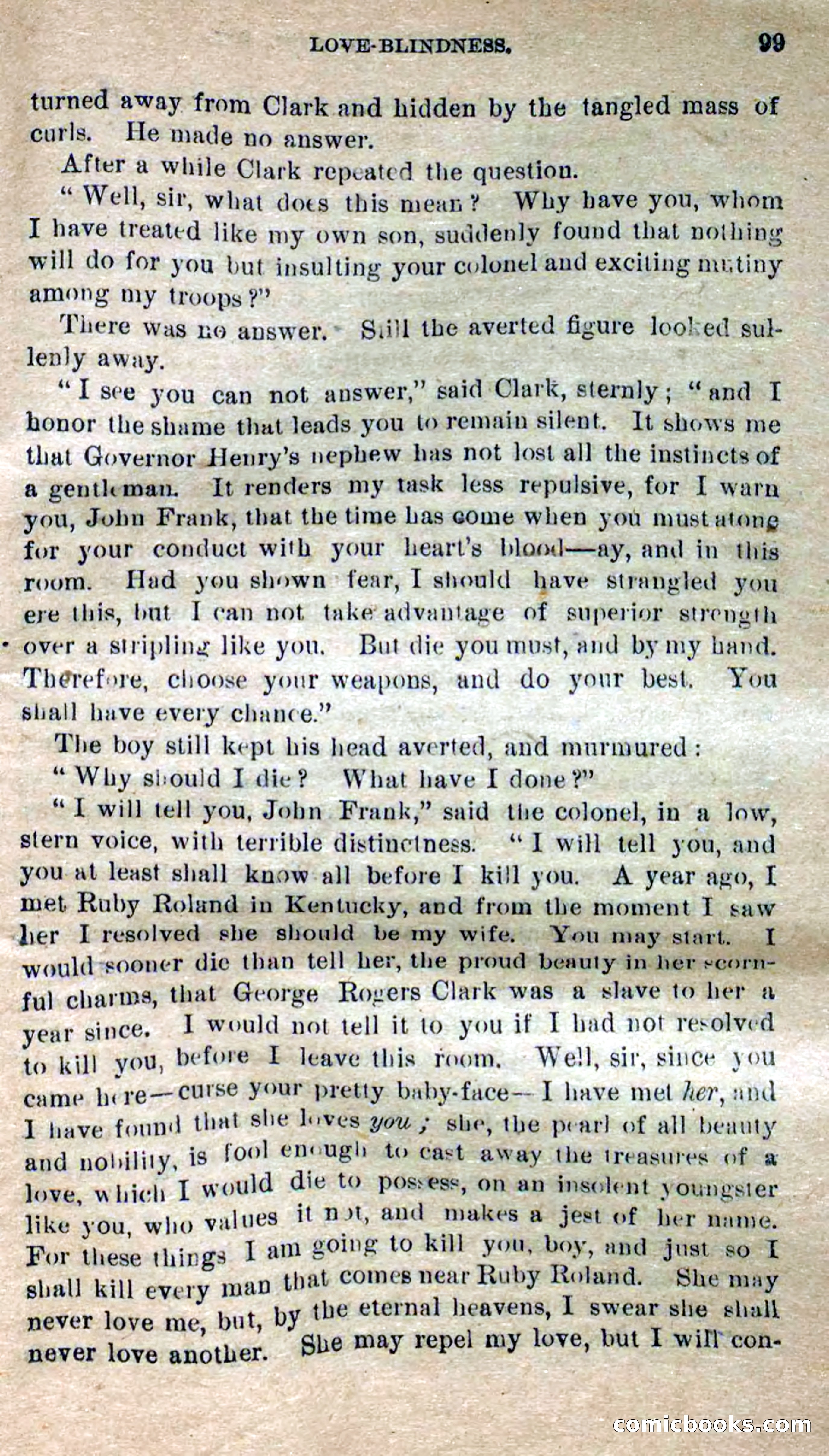 Beadle's Dime Novels No. 277: Ruby Roland, the Girl Spy — page 95 of 100
