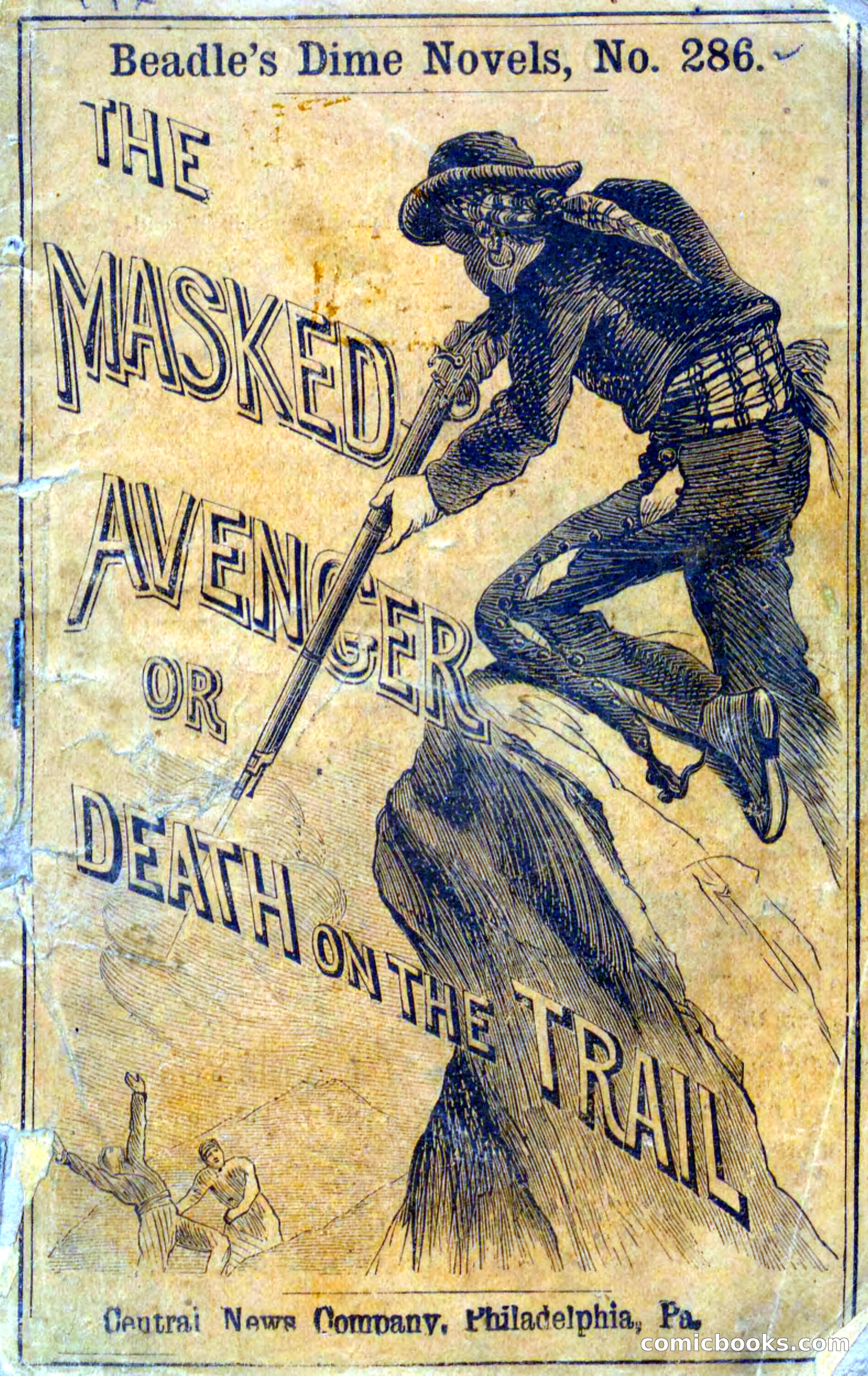 The Masked Avenger; or, Death on the Trail — page 1 of 96
