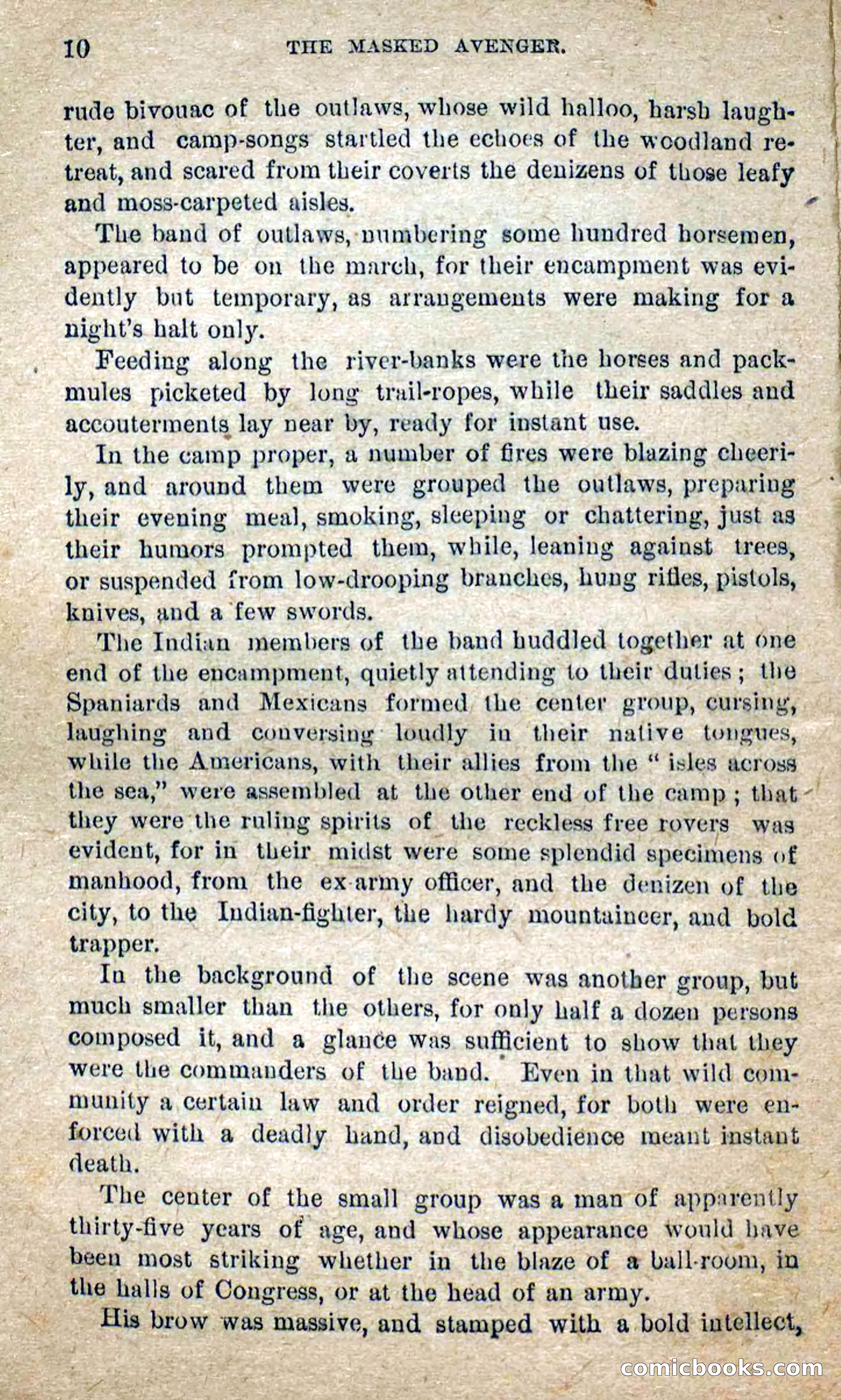 The Masked Avenger; or, Death on the Trail — page 8 of 96
