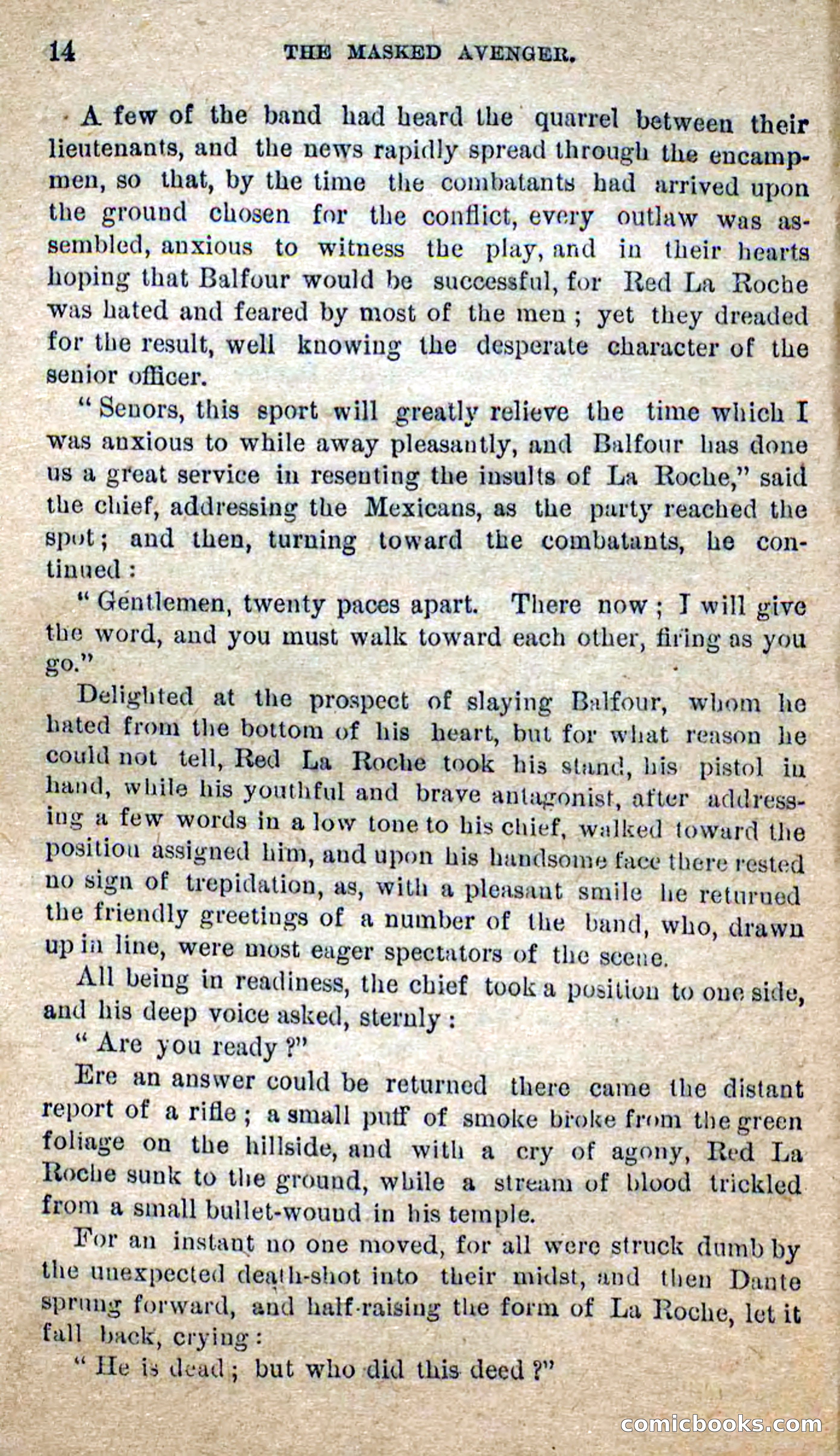 The Masked Avenger; or, Death on the Trail — page 12 of 96