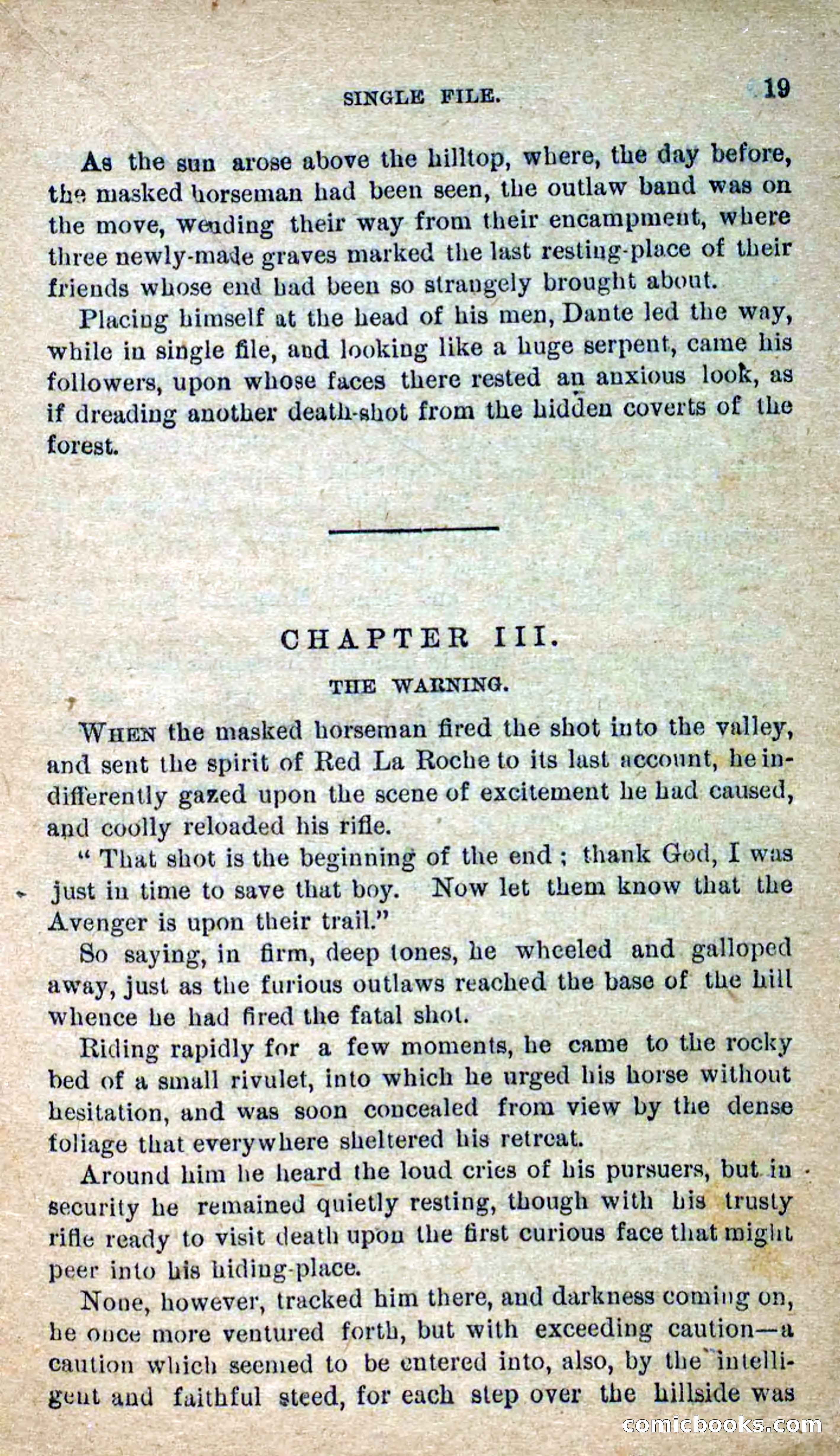 The Masked Avenger; or, Death on the Trail — page 17 of 96