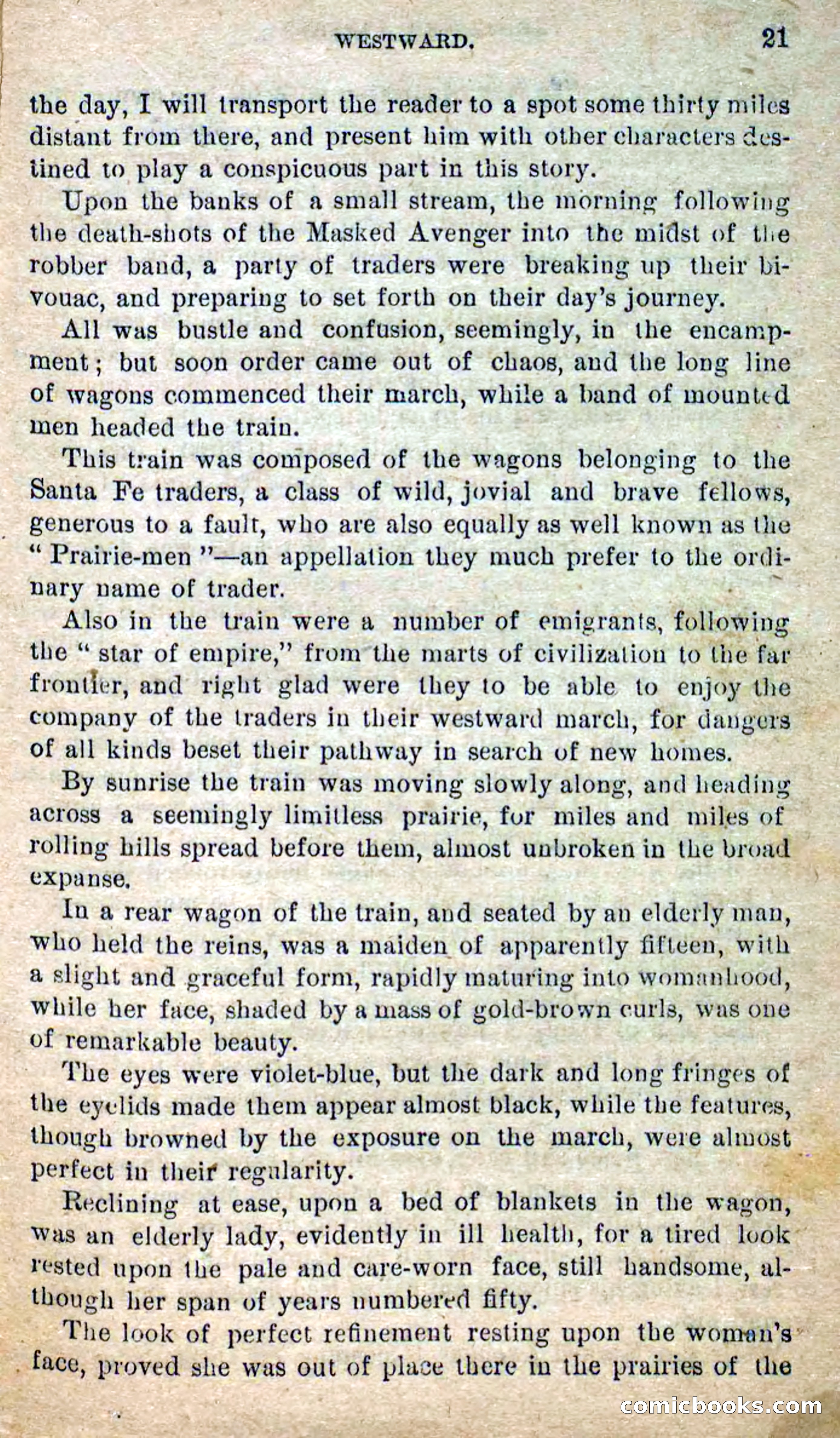 The Masked Avenger; or, Death on the Trail — page 19 of 96