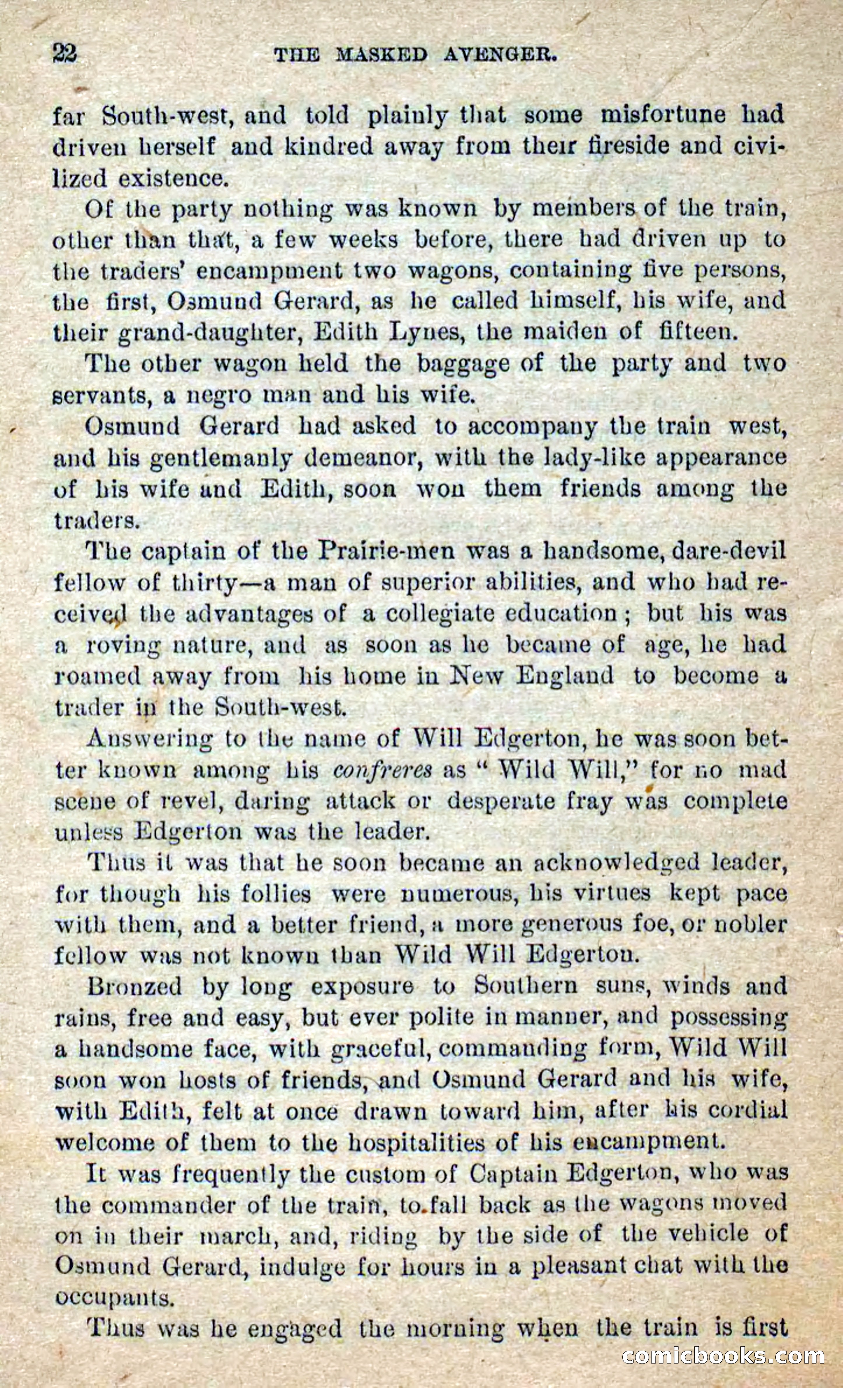 The Masked Avenger; or, Death on the Trail — page 20 of 96